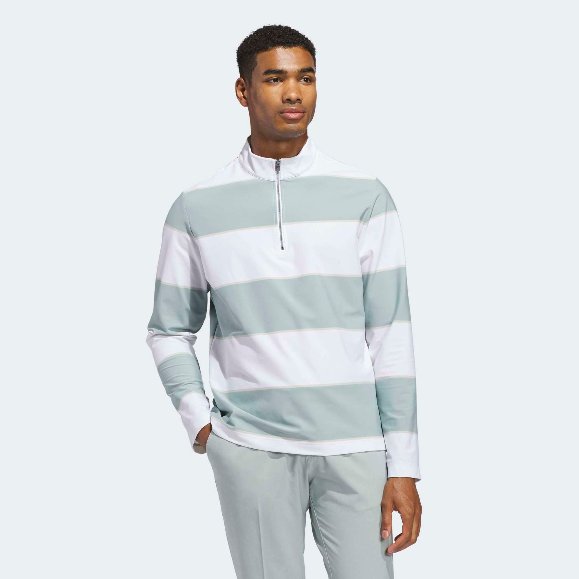 adidas Men's Ultimate365 Rugby Stripe Golf 1/4 Zip