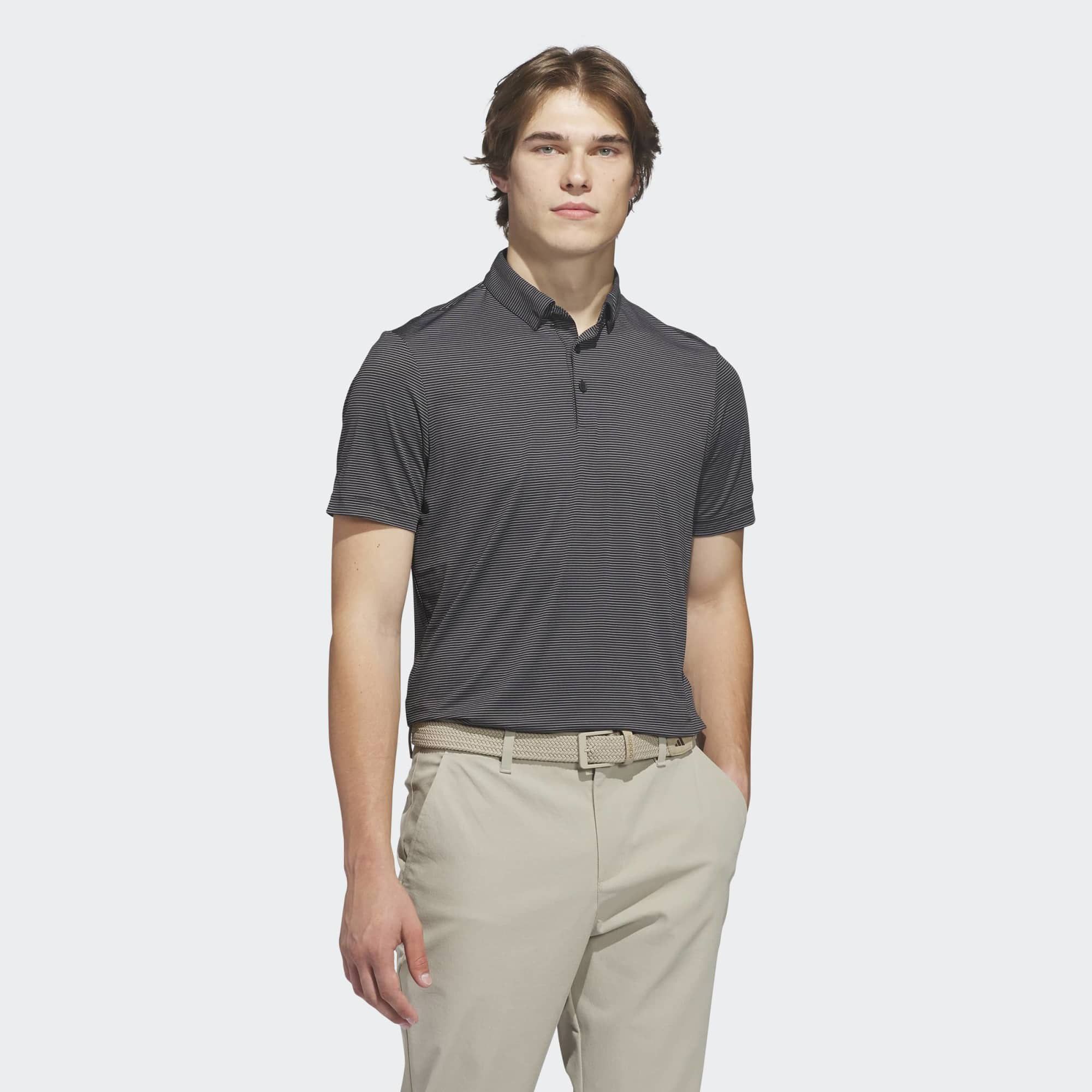 adidas Men's Ultimate365+ Pencil Stripe Climacool Golf Polo