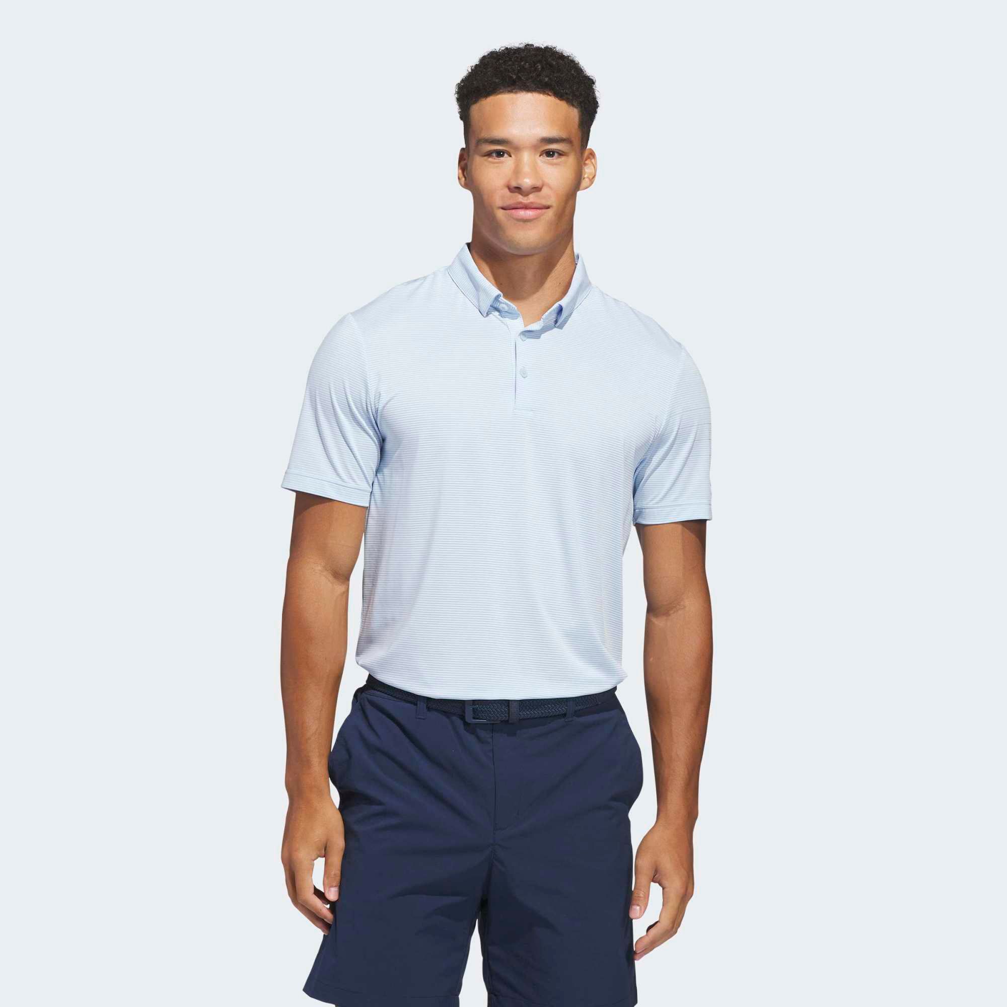 adidas Men's Ultimate365+ Pencil Stripe Climacool Golf Polo