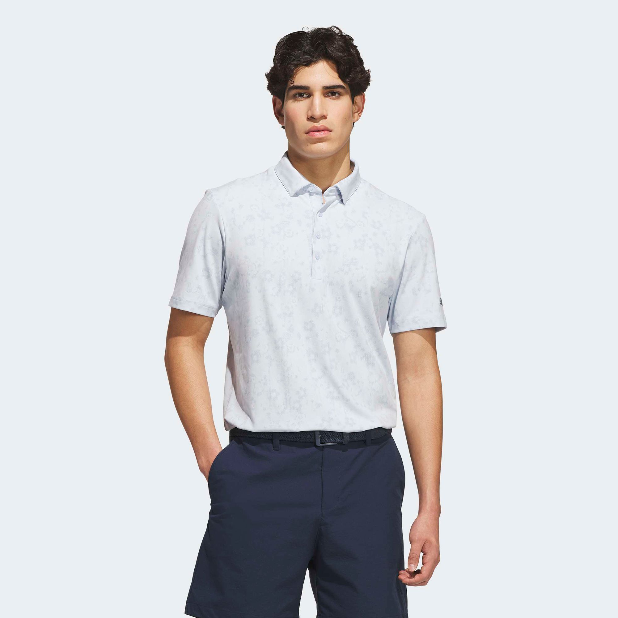 adidas Men's Ultimate365+ Climacool Butterspun Break Out Print Golf Polo