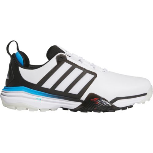 adidas gazelle silver green womens Adidas Mens White/Navy Leather Spikeless Boost Insoles Golf Shoes Size –  Picky Thrifter main image 0