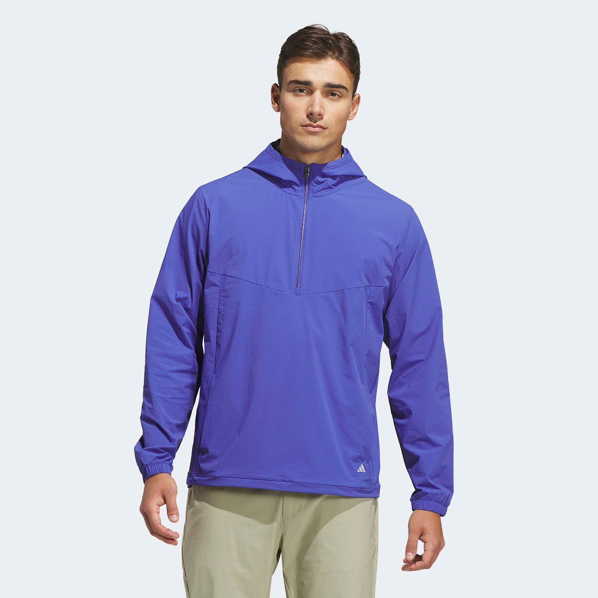 adidas Men's Ultimate365+ Clima365 Course Control Anorak Golf Jacket, Medium, Dual Indigo Purple