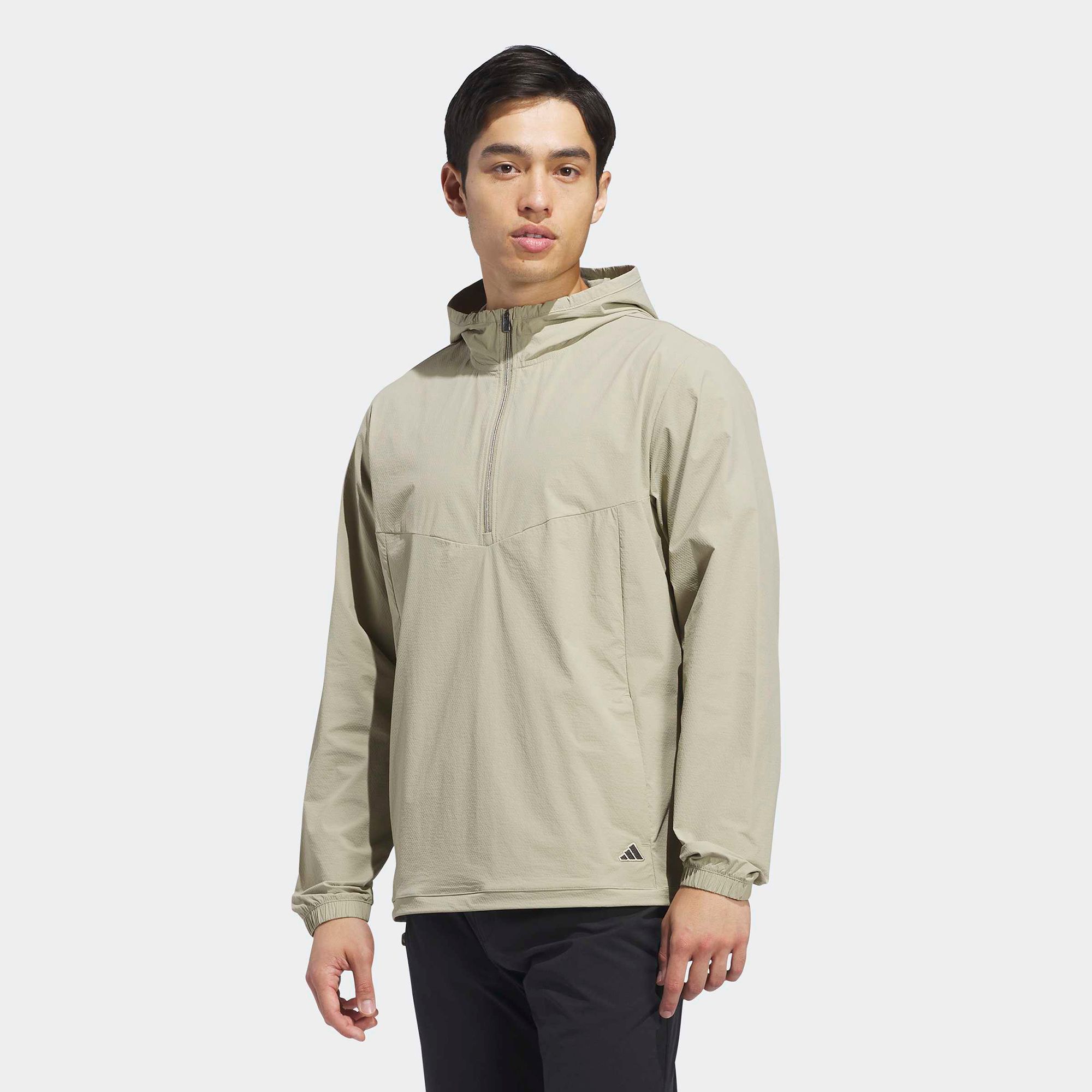 adidas Men's Ultimate365+ Clima365 Course Control Anorak Golf Jacket, Medium, Wonder Cargo