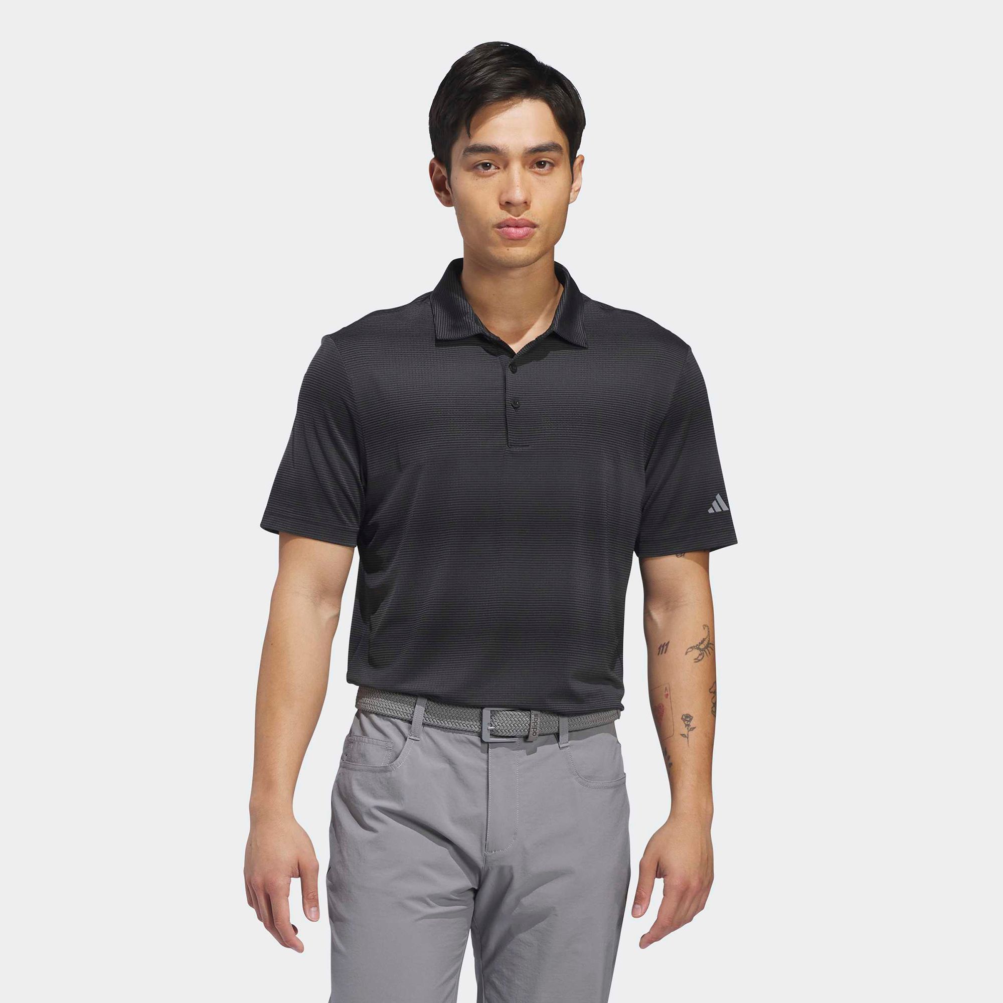 adidas Men's Ultimate365 Mesh Climacool Polo Shirt, Large, Black