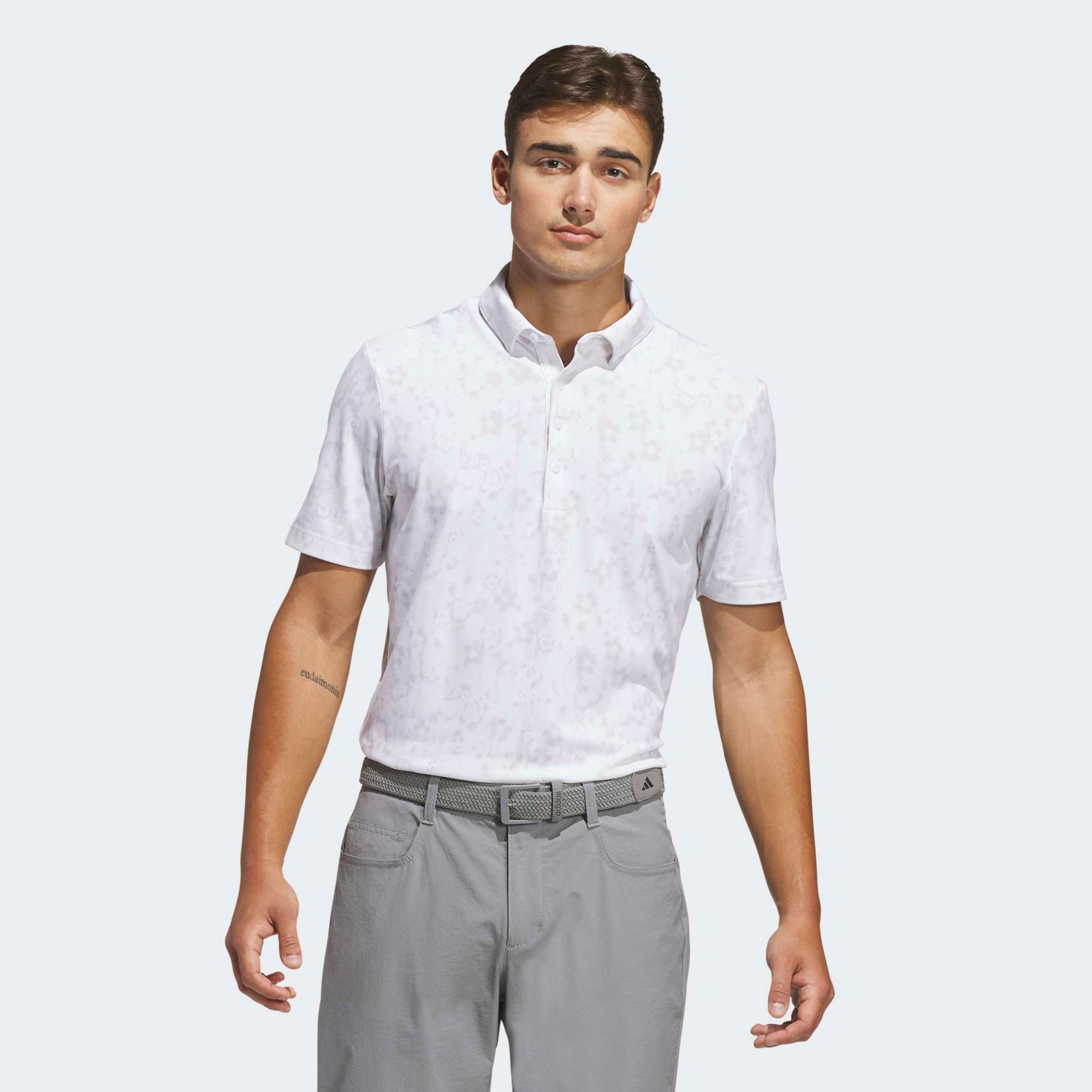 adidas Men's Ultimate365+ CLIMACOOL Butterspun Mighty Blossom Print Golf Polo