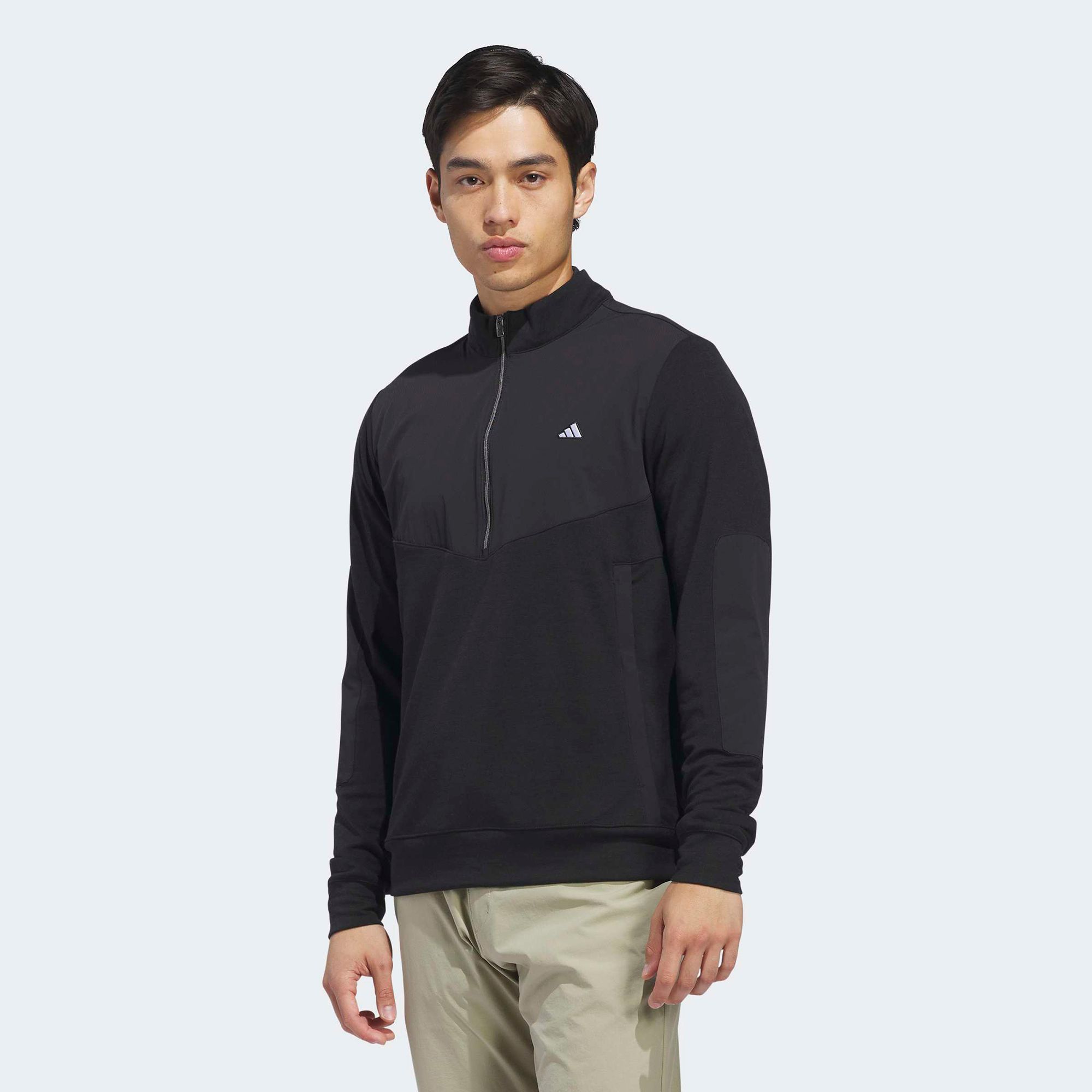 adidas Men's Ultimate365+ Course Control Hybrid Quarter-Zip Sweatshirt, Medium, Black