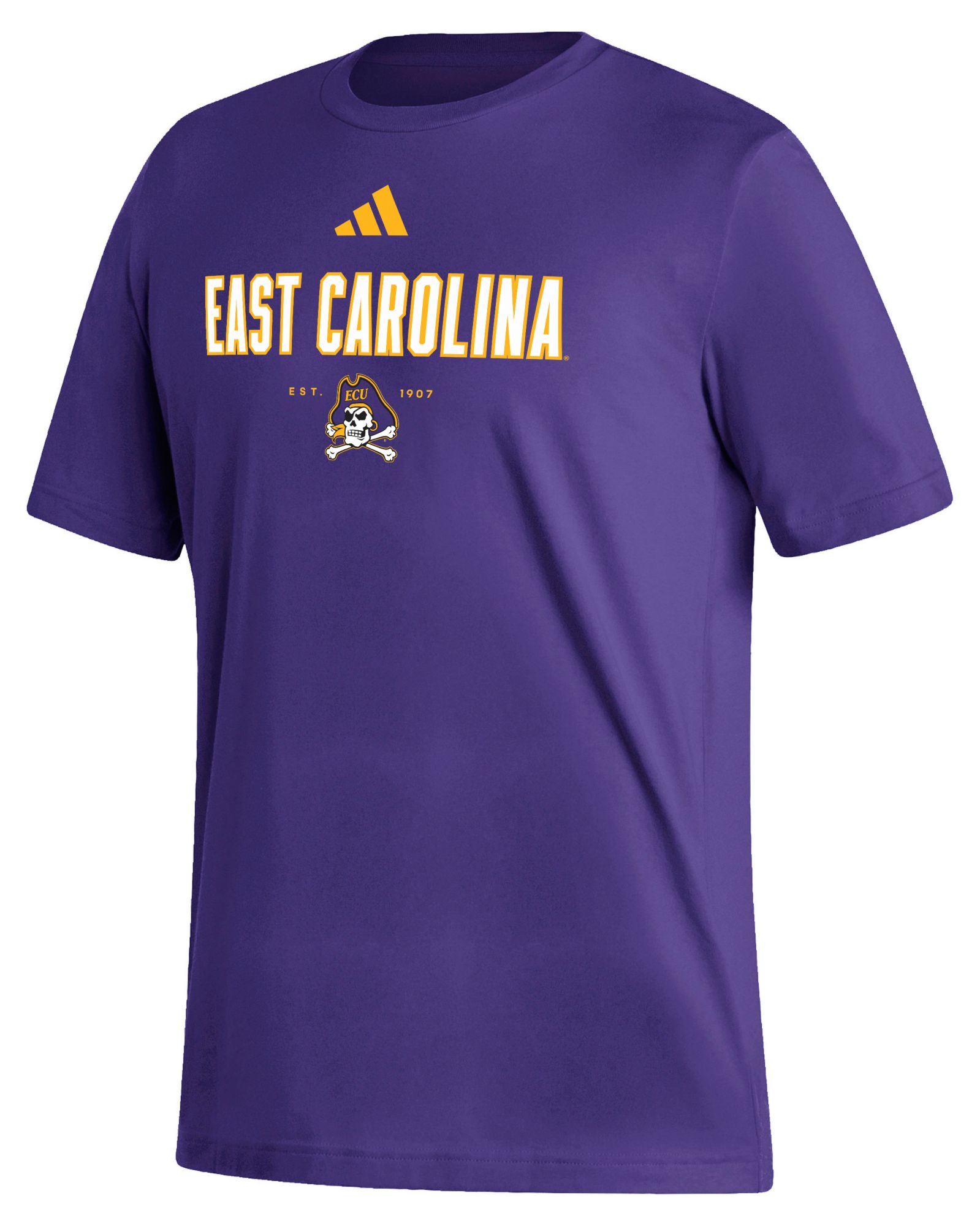 adidas Men's East Carolina Pirates Purple Fresh T-Shirt