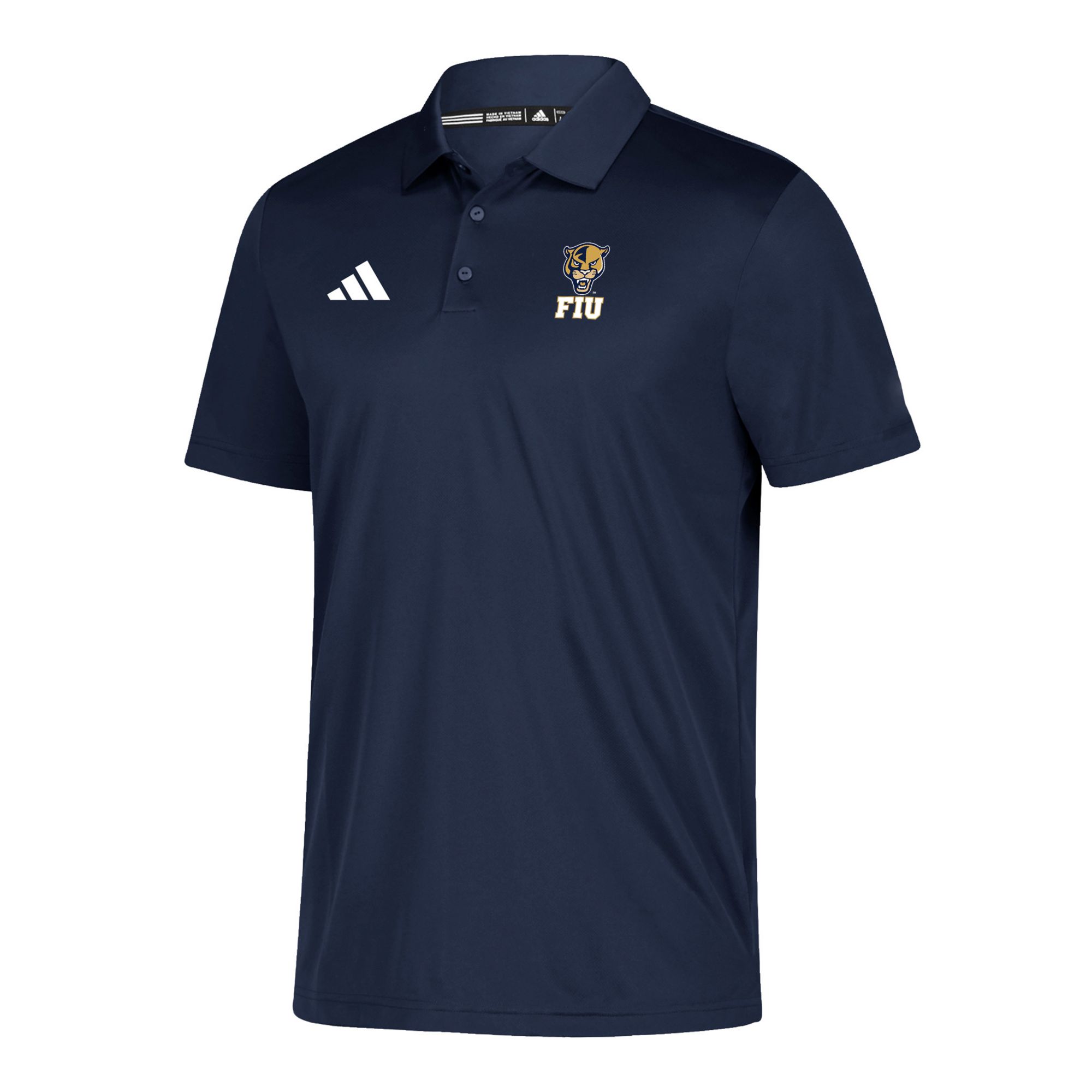 adidas Men's FIU Golden Panthers Navy Grind Polo