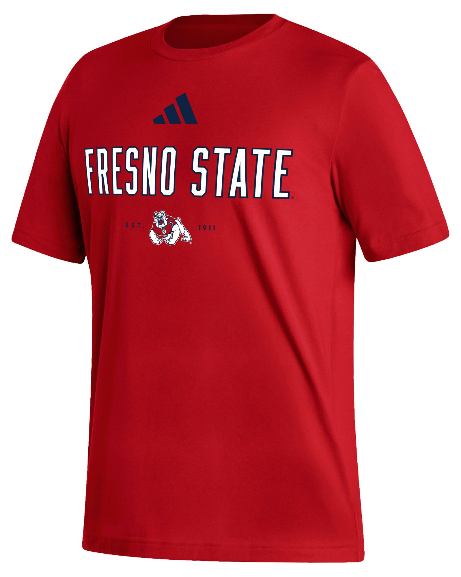 adidas Men's Fresno State Bulldogs Red Fresh T-Shirt