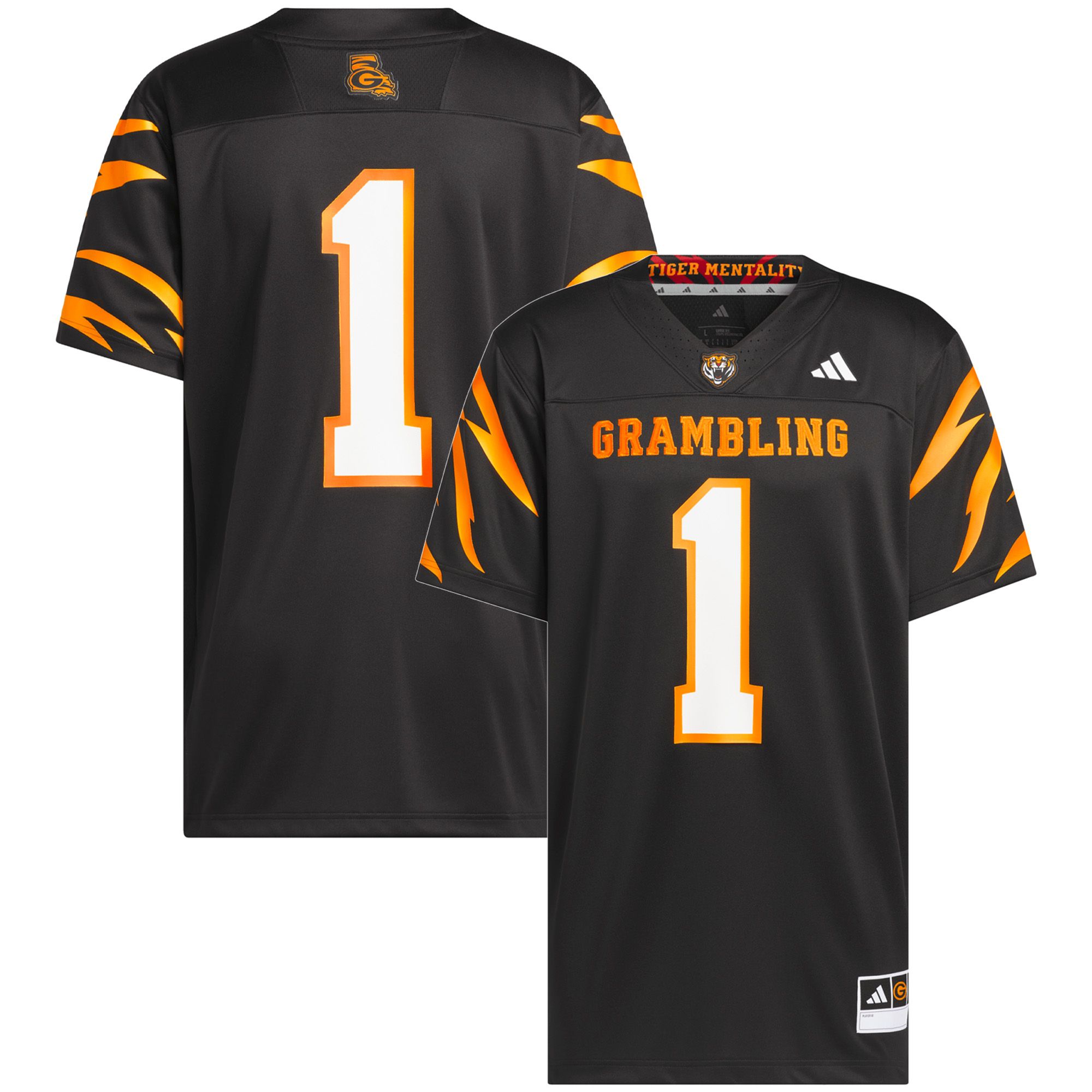 adidas Adult Grambing State Tigers Home Premier Replica Football Jersey