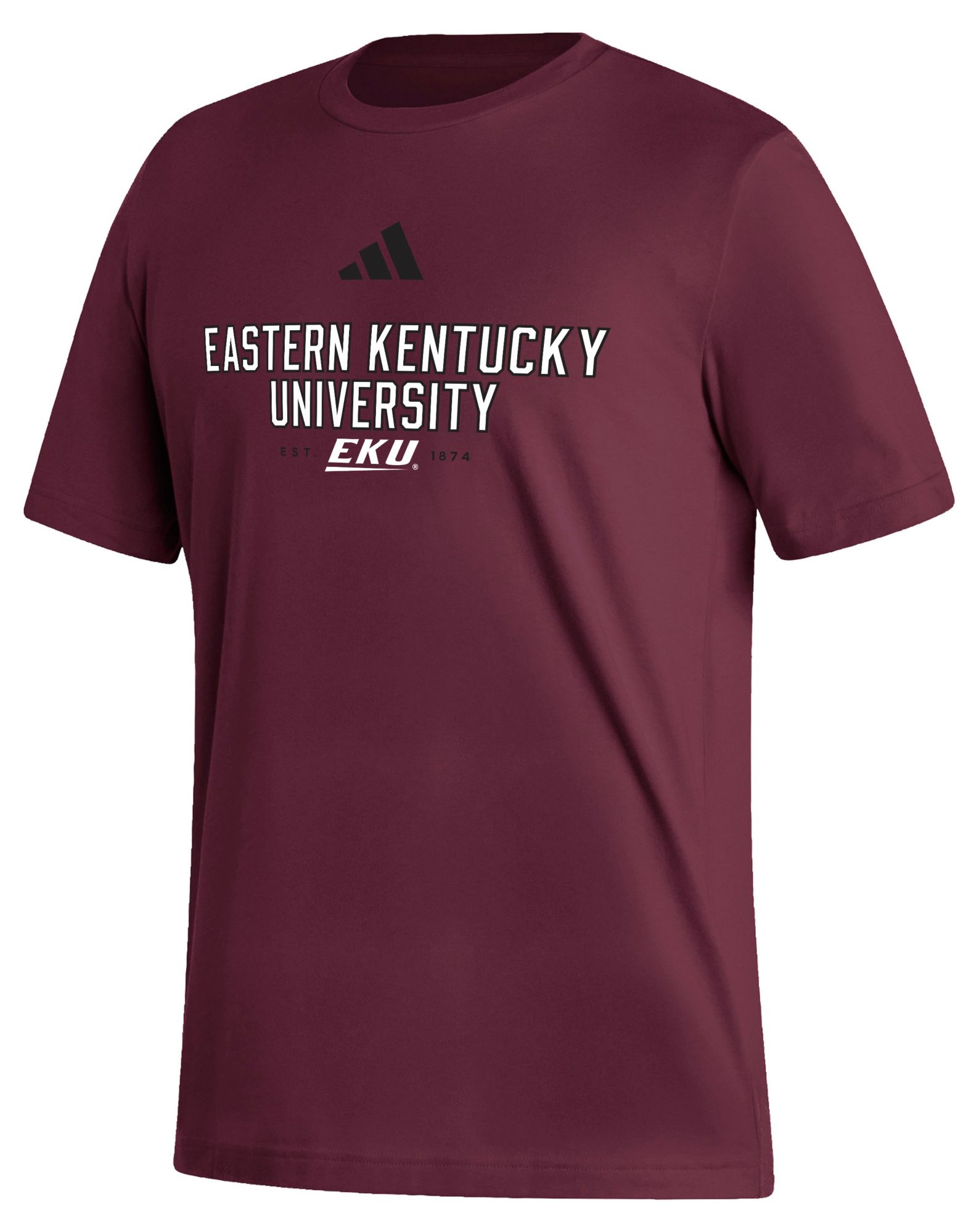 adidas Men's Eastern Kentucky Colonels Maroon Fresh T-Shirt