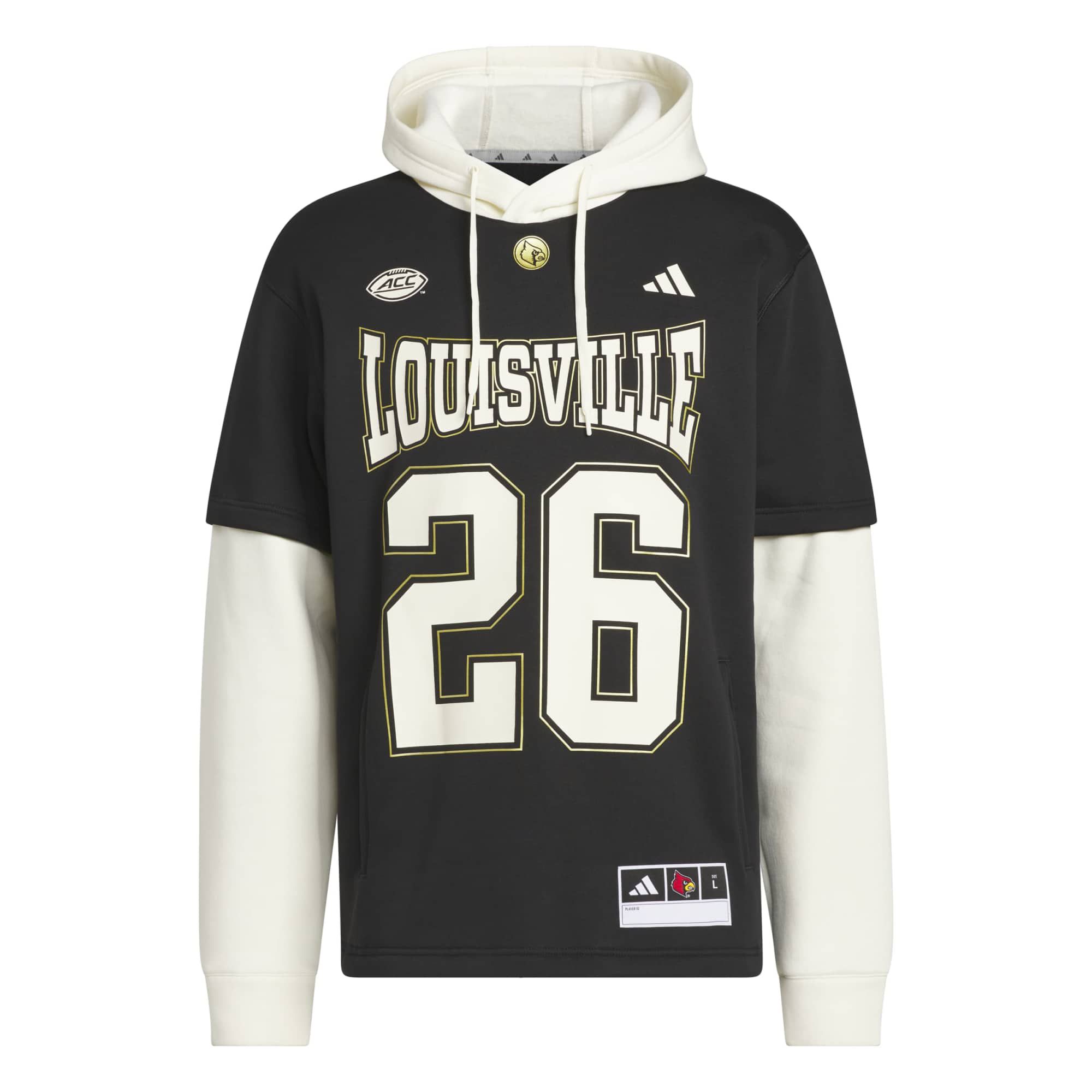 adidas Adult Louisville Cardinals Boxing Inspired Hoodie Jersey