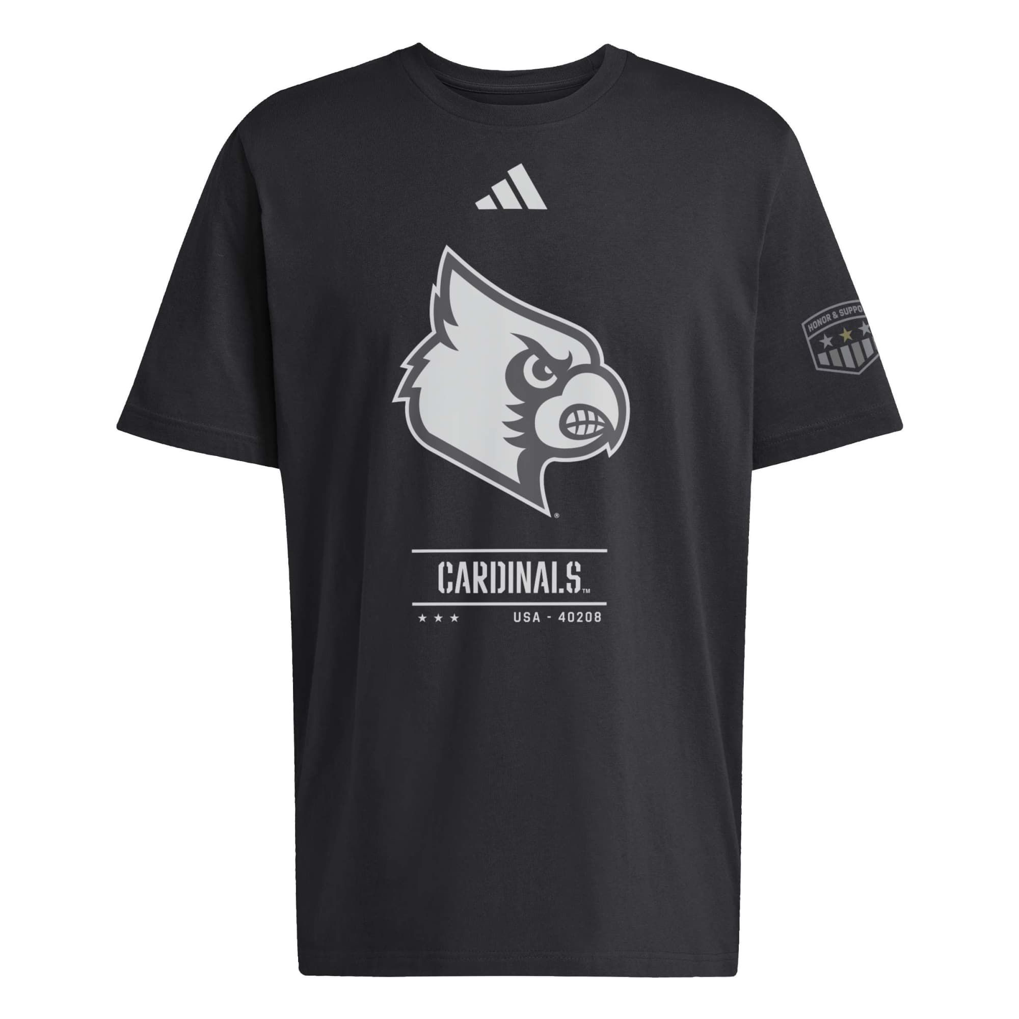 adidas Adult Louisville Cardinals 2026 Honor and Support T-Shirt