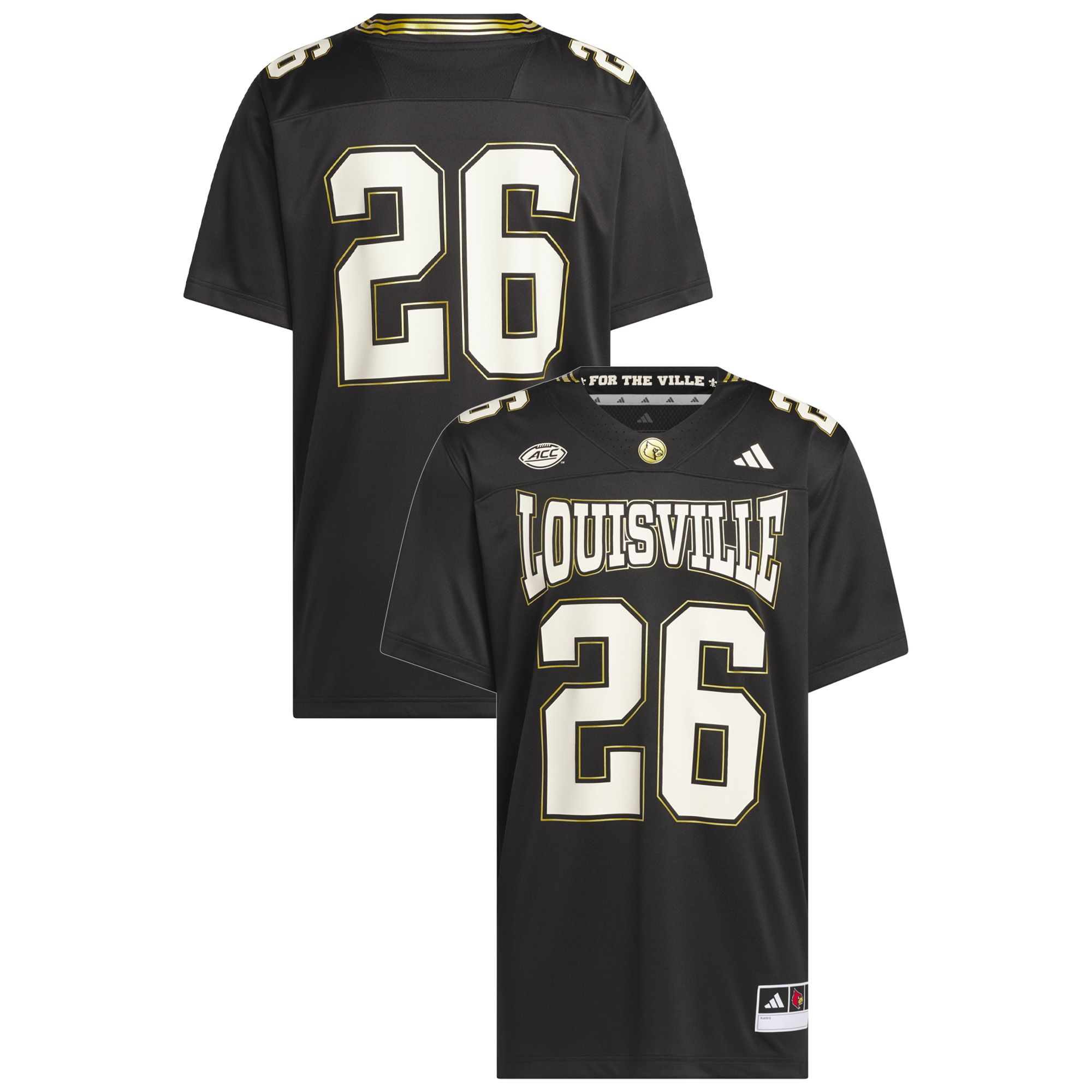 adidas Adult Louisville Cardinals Alternate Premier Replica Football Jersey