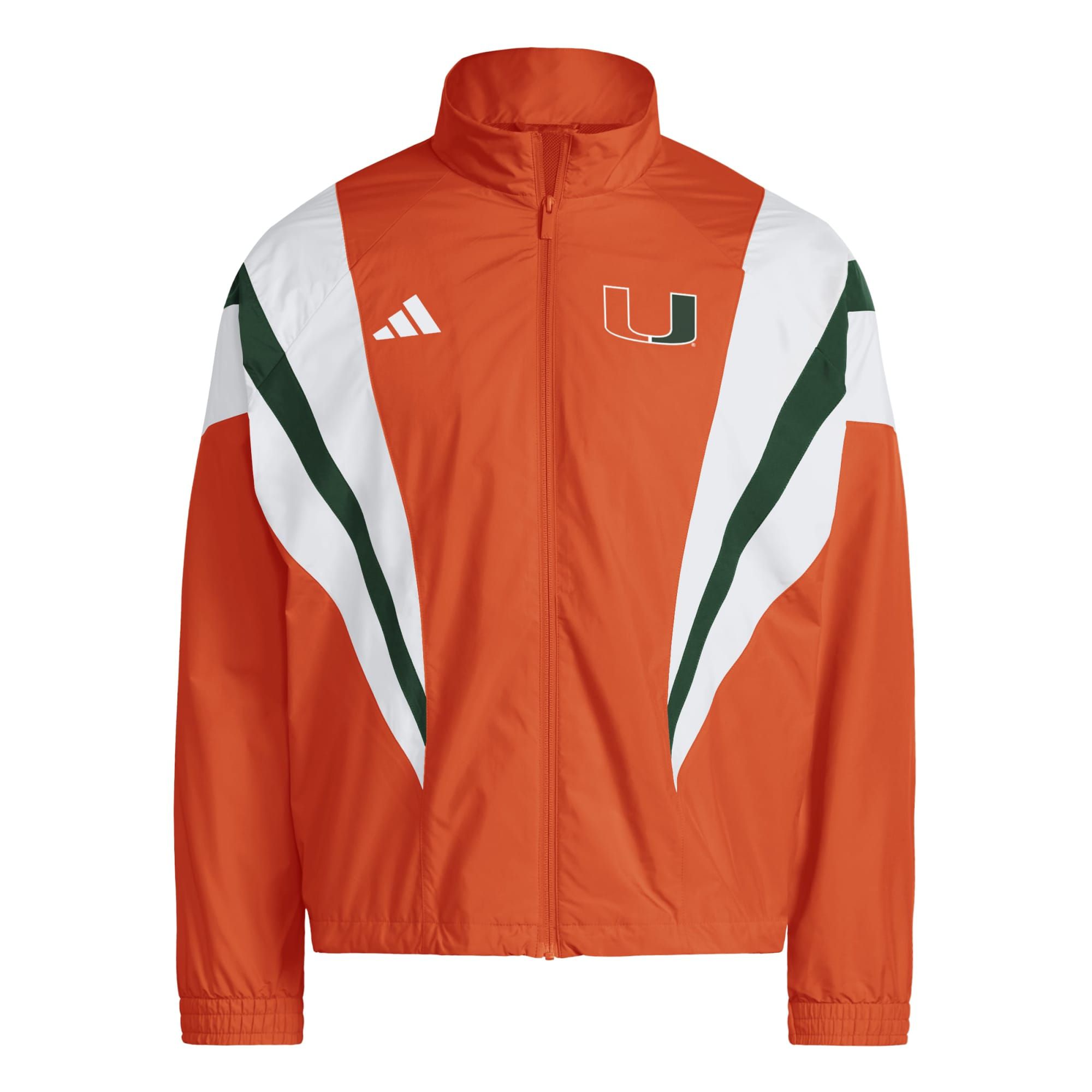 adidas Men's Miami Hurricanes 2001 Football National Champions Windbreaker Jacket