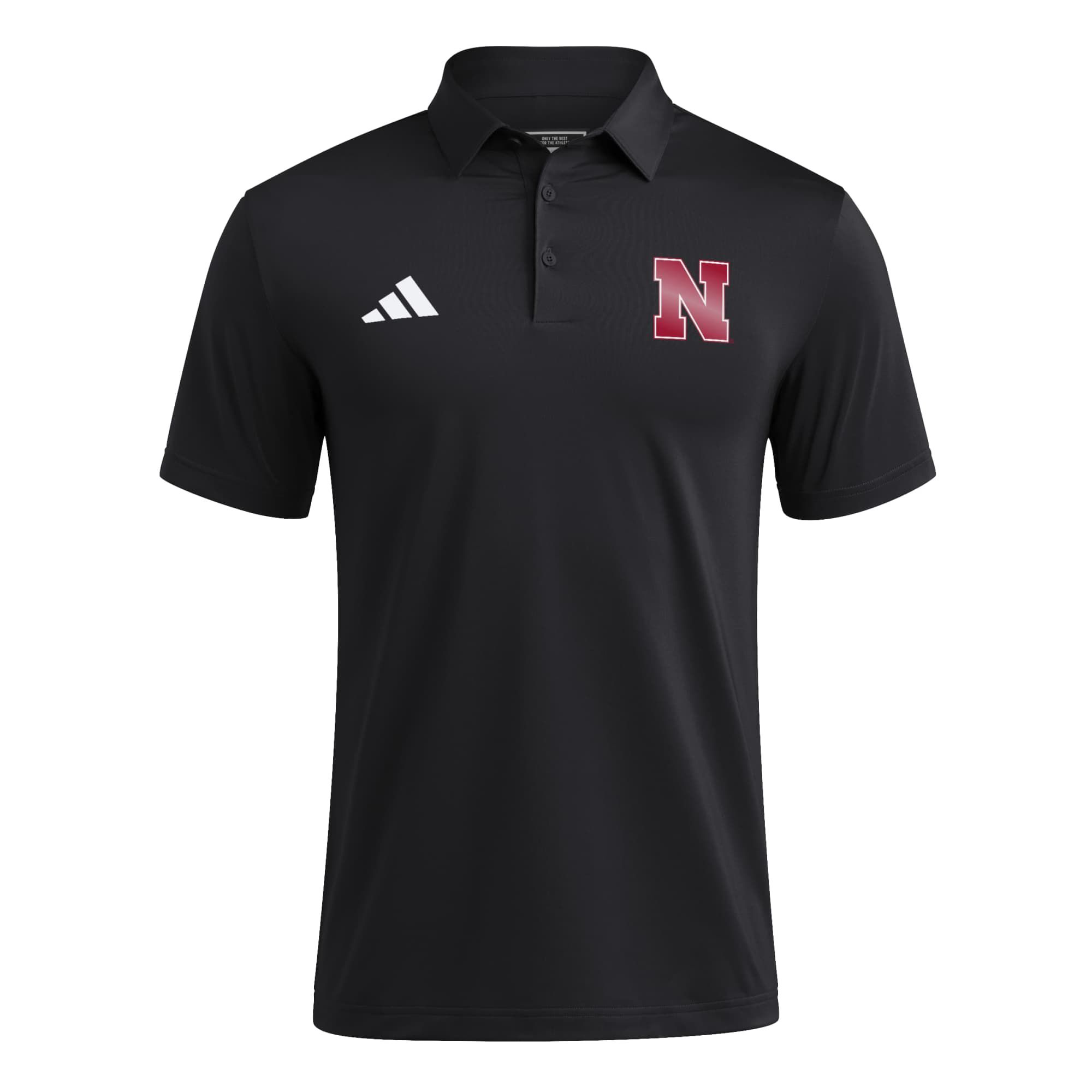 adidas Adult Nebraska Cornhuskers Our Red Burns Brighter Polo