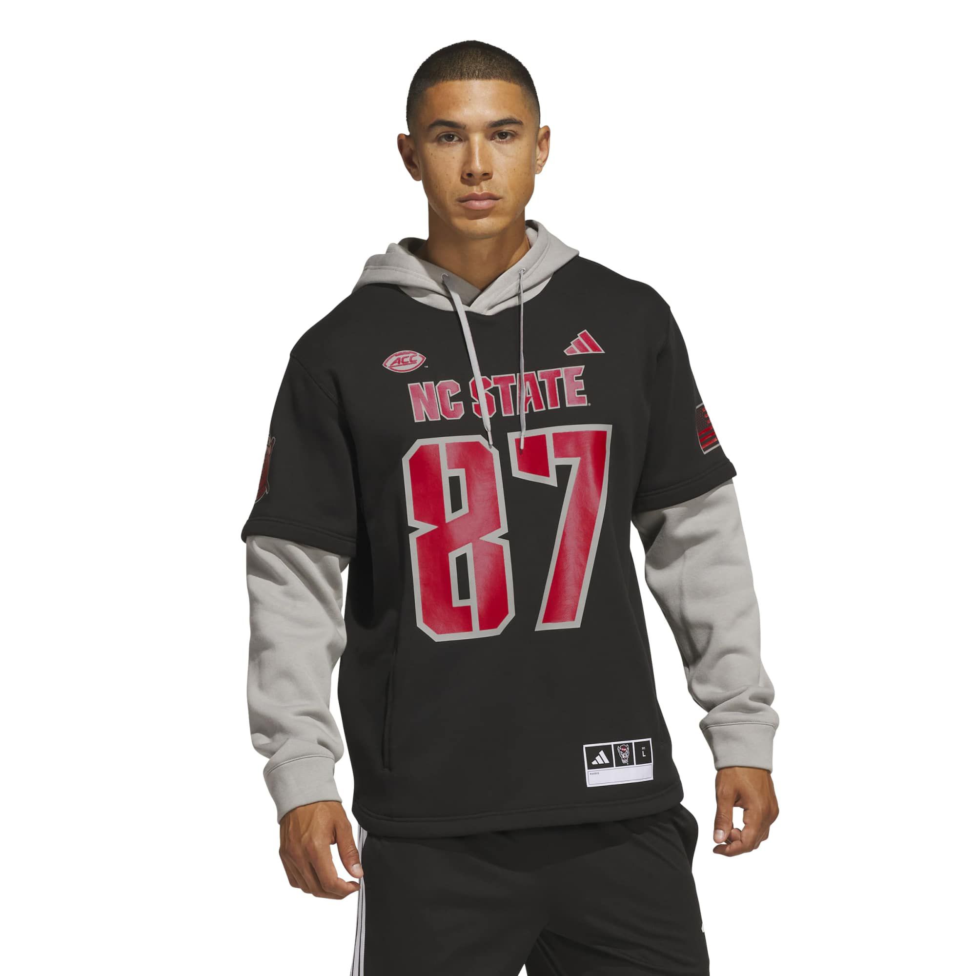 adidas Adult NC State Wolfpack Honor and Support Hoodie Jersey