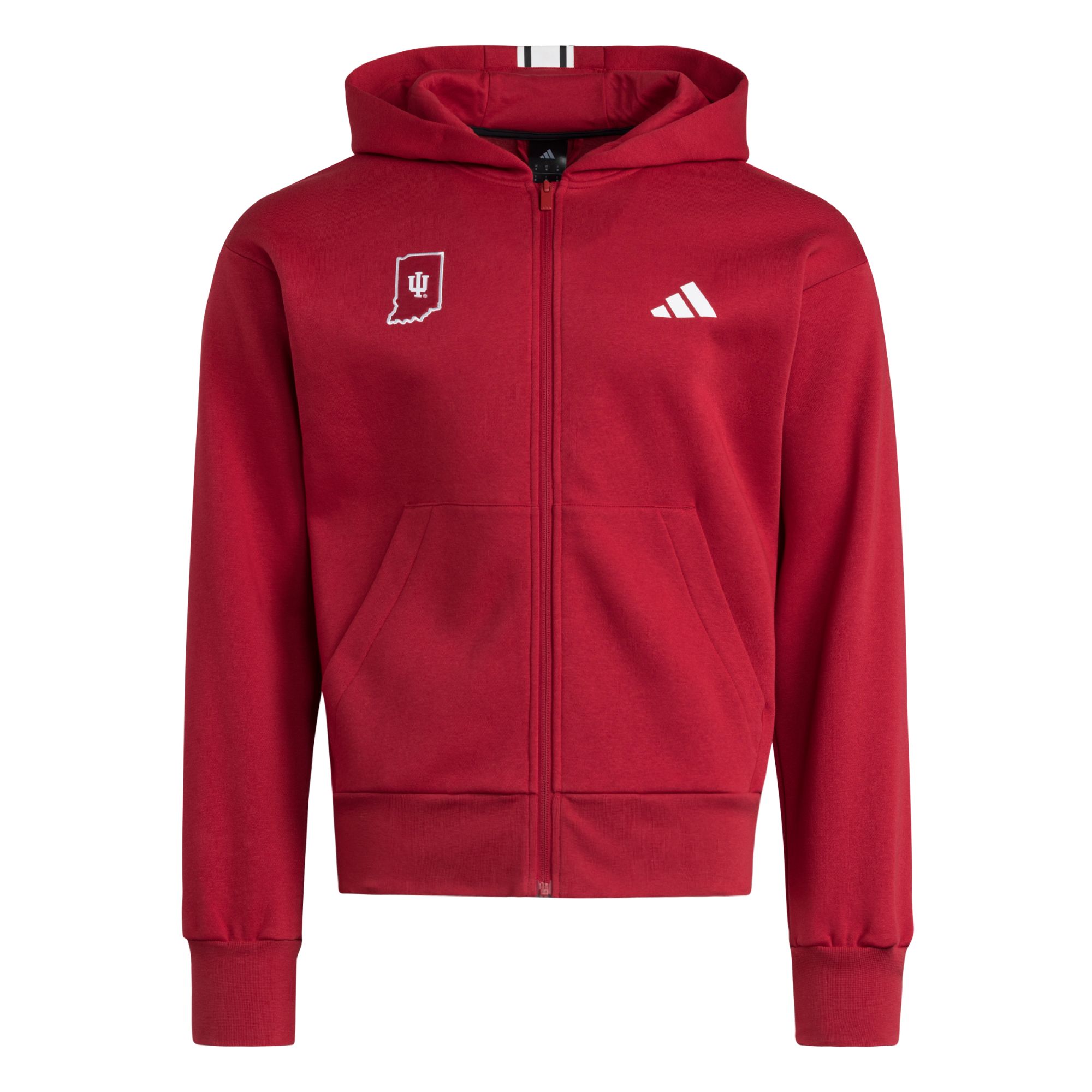 adidas Men's Indiana Hoosiers Team Victory Red Sweat Logo Hoodie
