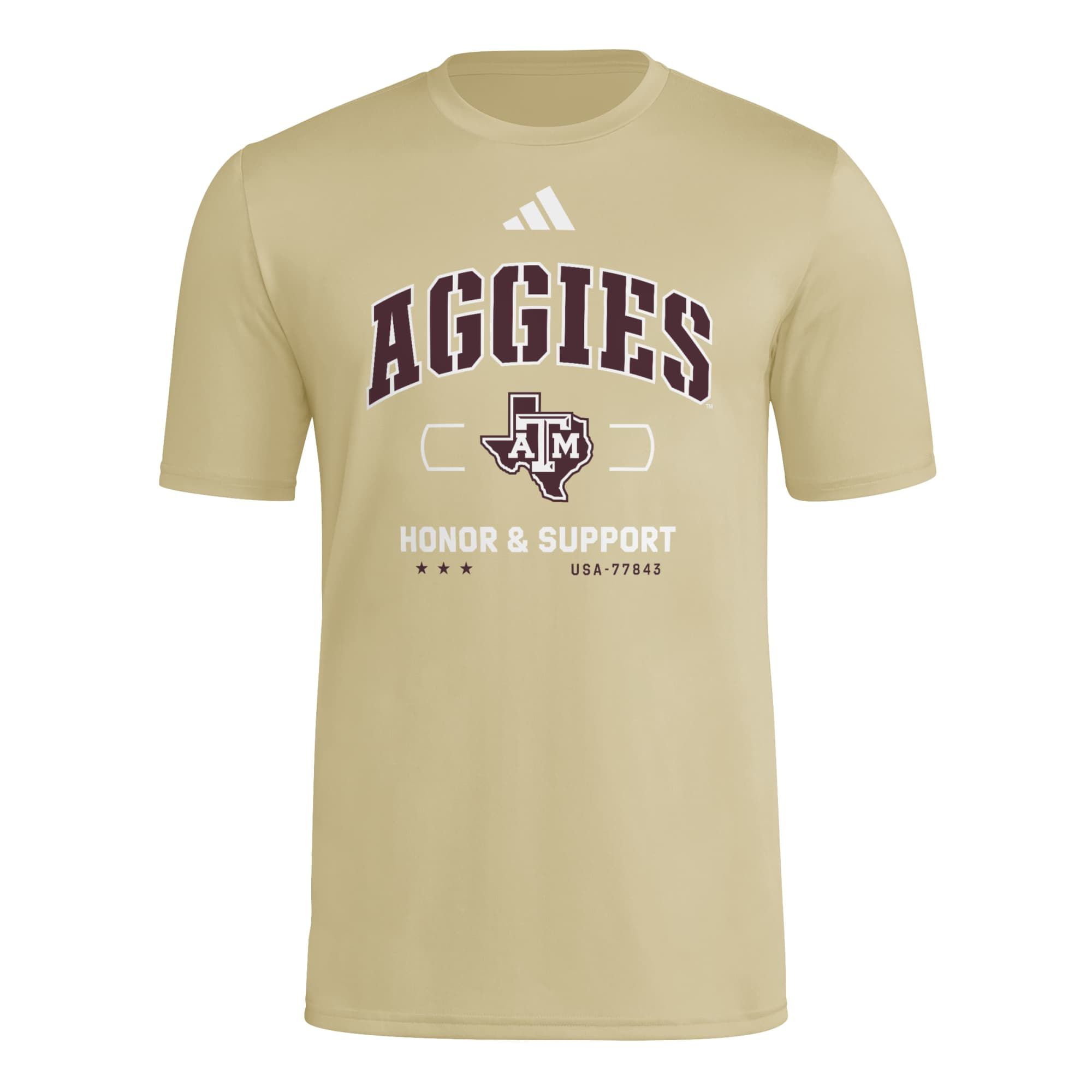 adidas Adult Texas A&amp;M Aggies Honor and Support T-Shirt