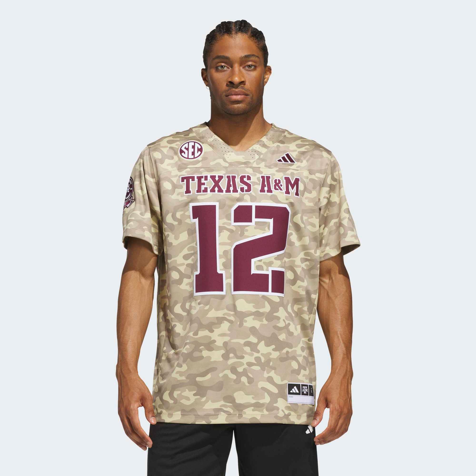adidas Adult Texas A&amp;M Aggies Alternate Premier Replica Football Jersey