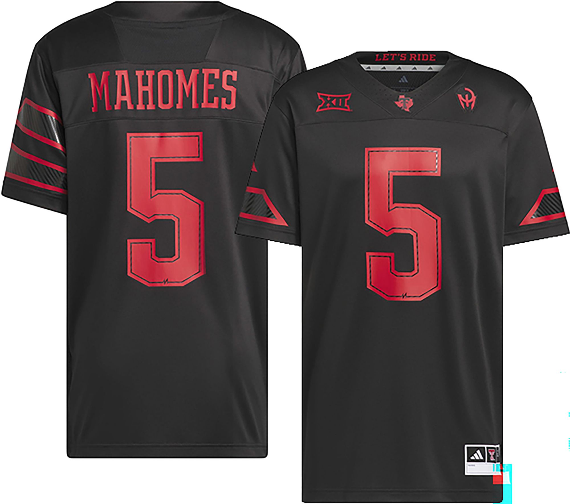 adidas Men's Texas Tech Red Raiders Premier Striped Jersey