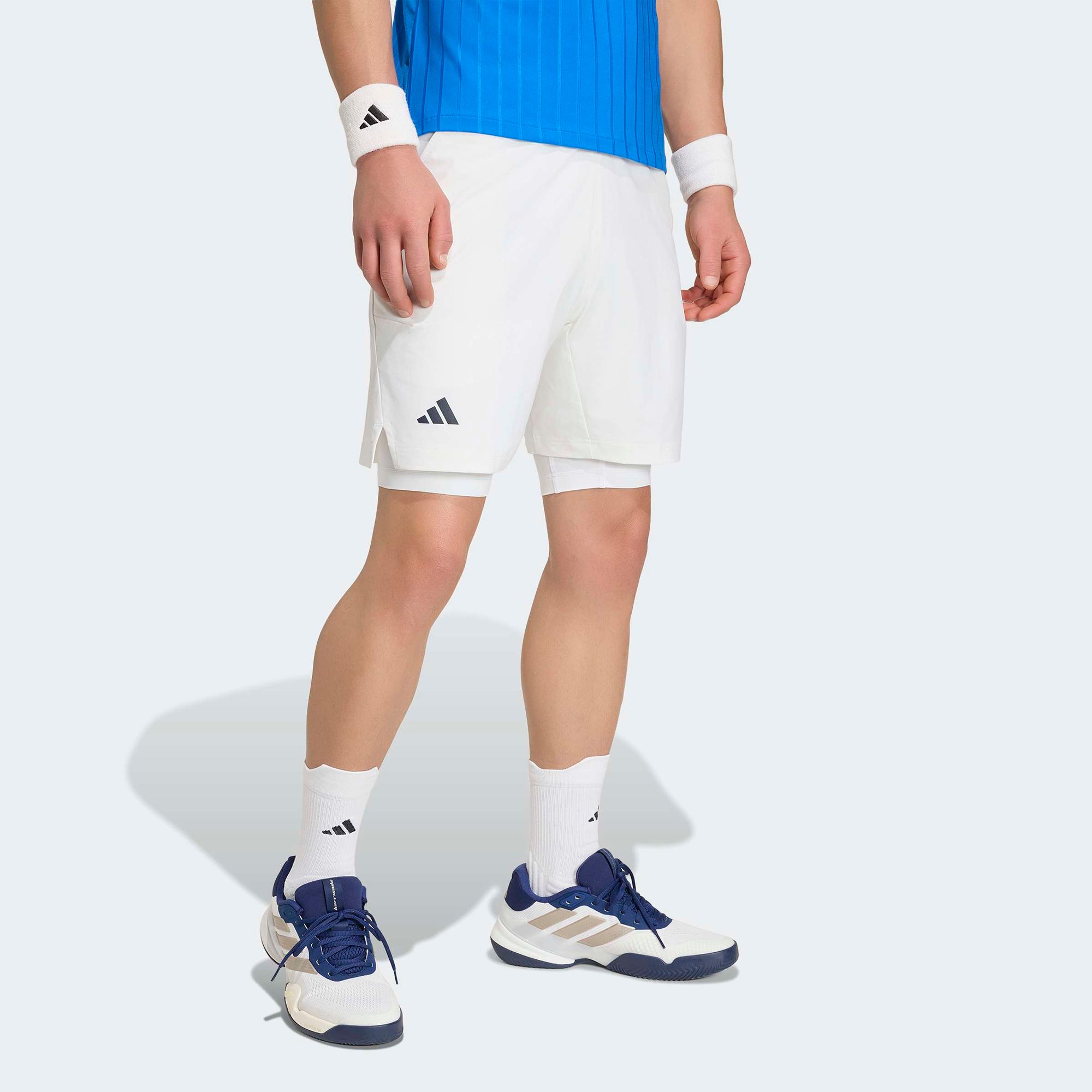 adidas Men's Climacool Tennis Shorts Set White thumbnail