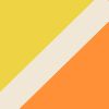 Cream White/Shock Yellow/Bright Orange