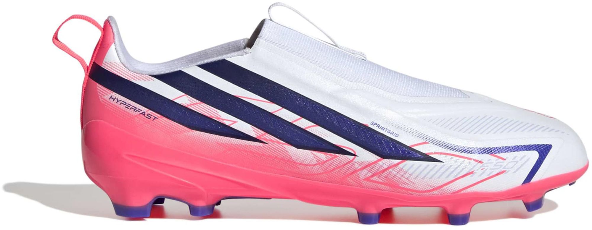adidas Kids' F50 Hyperfast League Laceless FG Soccer Cleats