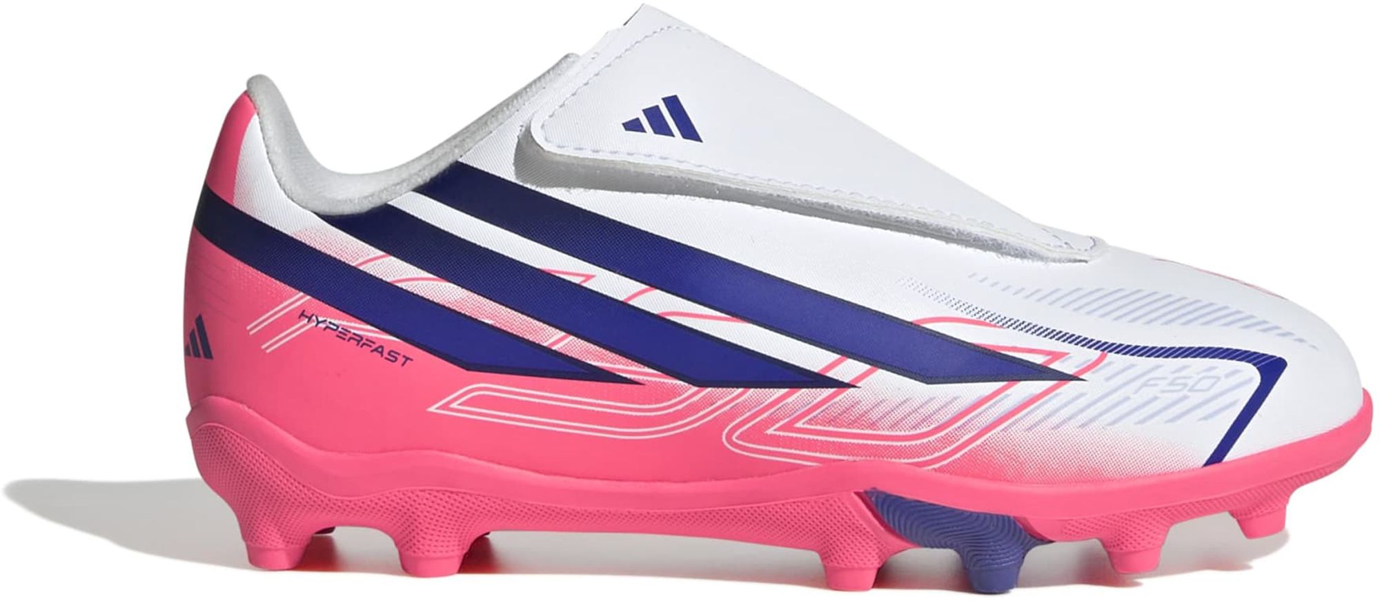 adidas Kids' Preschool F50 Hyperfast Club Velcro FG/MG Soccer Cleats