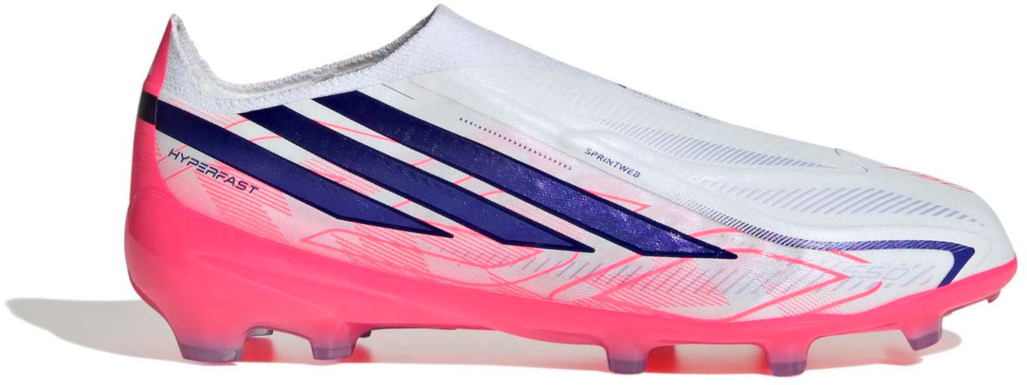 adidas Kids' F50 Hyperfast Elite Laceless FG Soccer Cleats