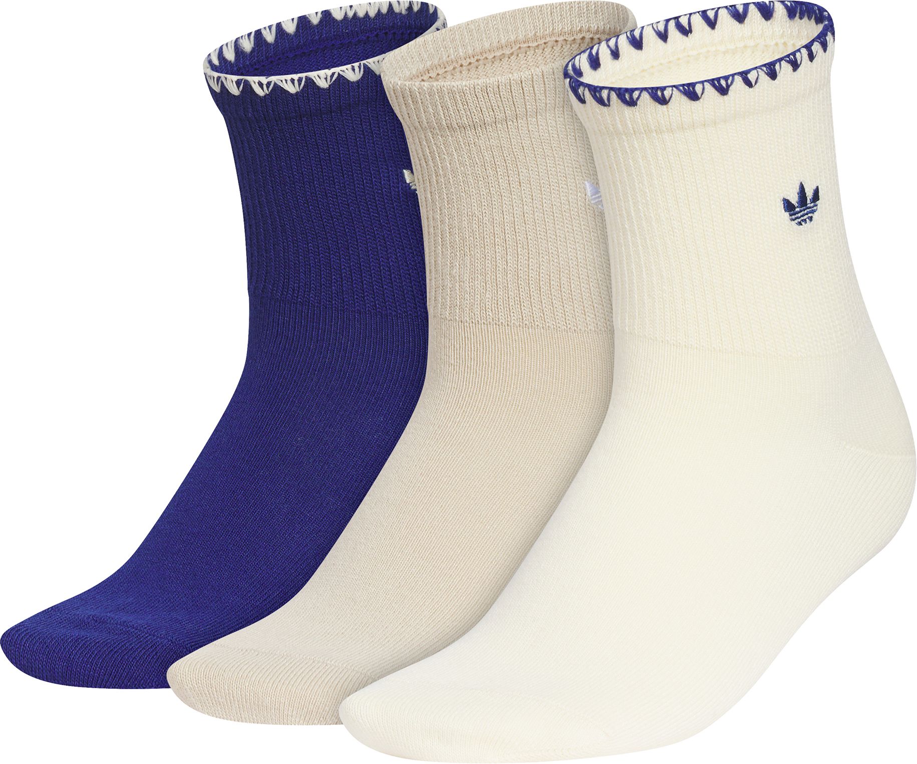 adidas Originals Luna 2.0s 3-Pack High Quarter Trefoil Socks