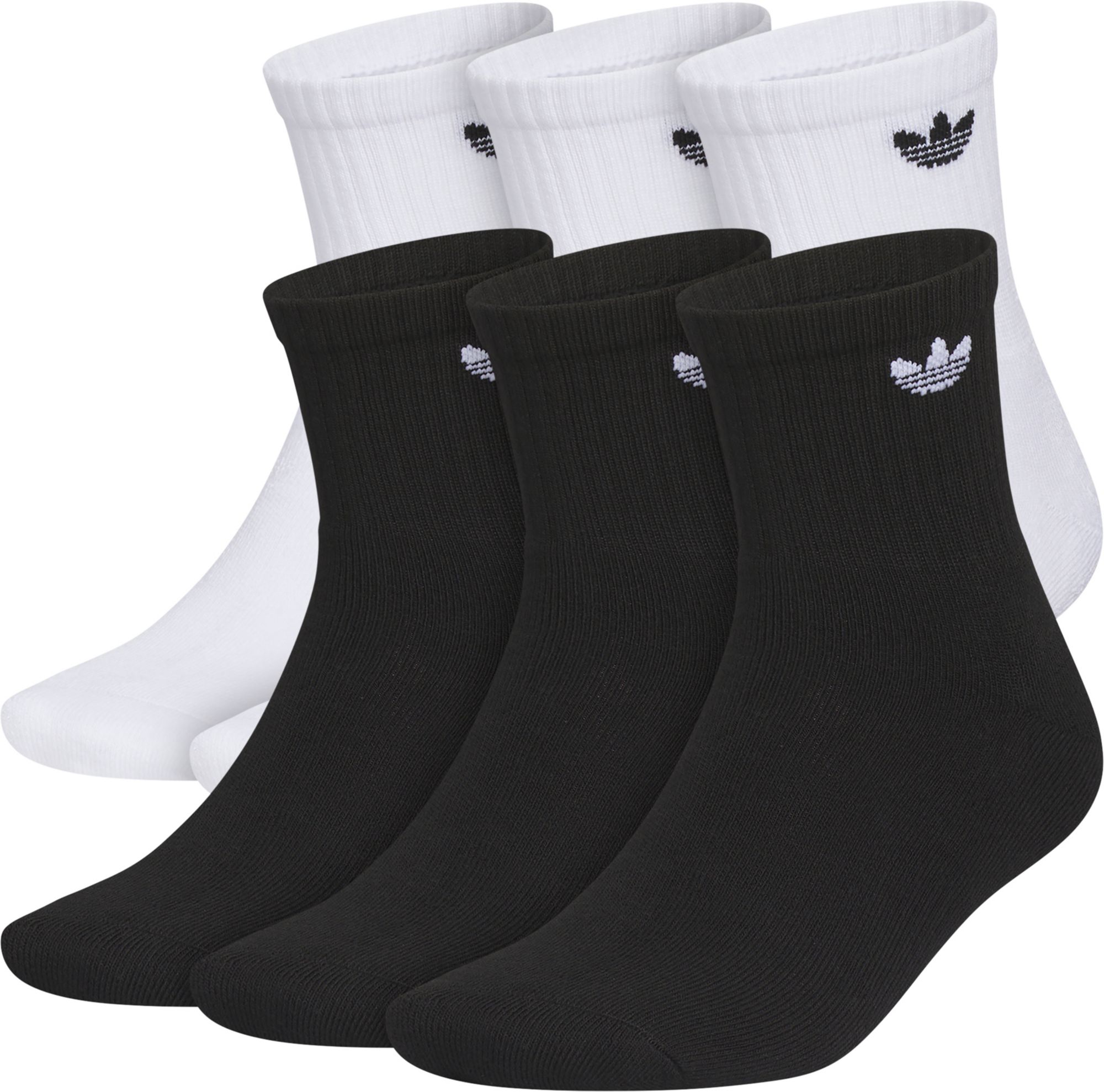 adidas Originals Unisex Trefoil 2.0 Quarter Socks - 6 Pack