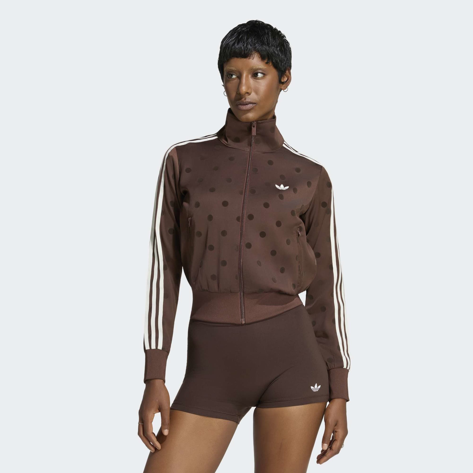 adidas Originals Women's Satin Polka Dots Track Top