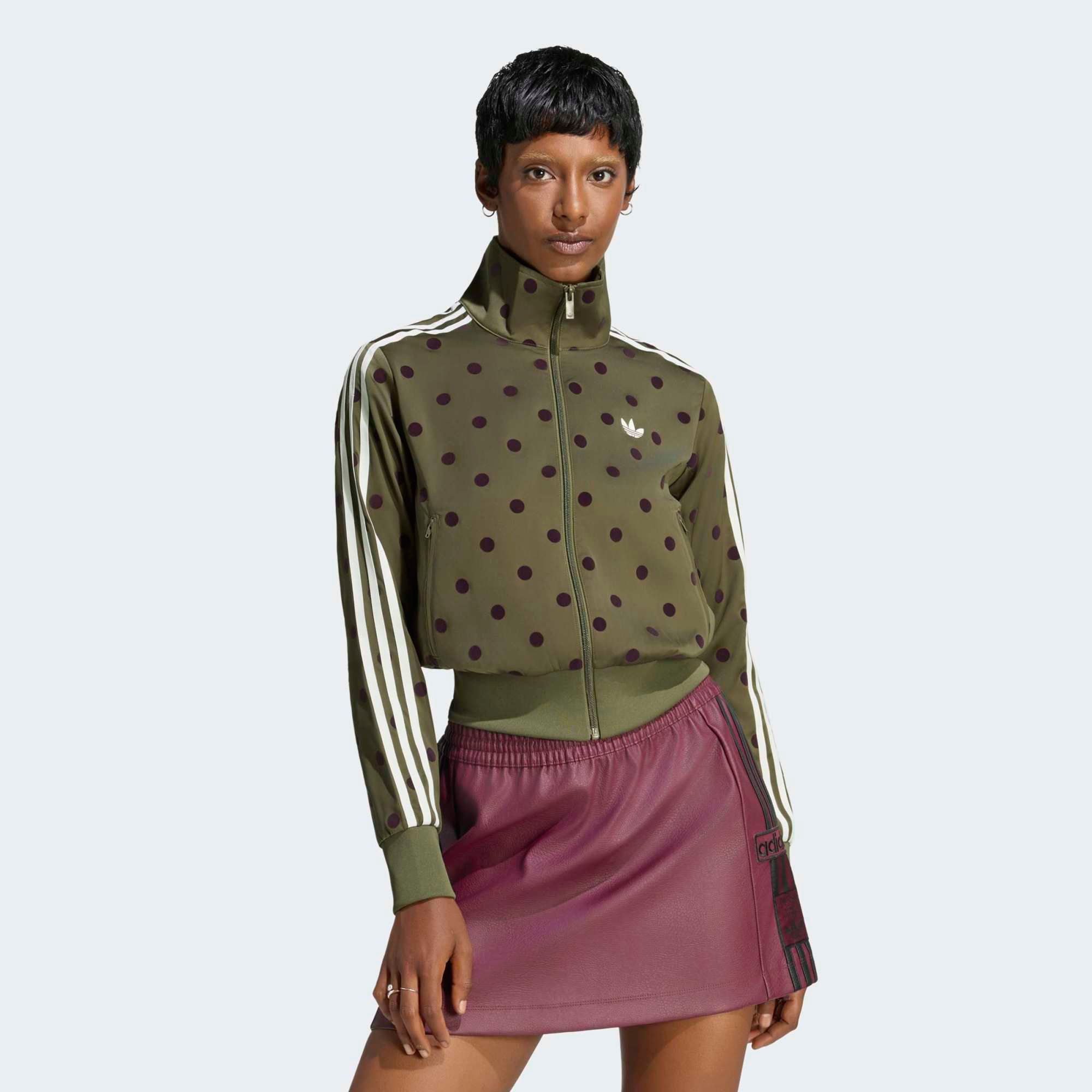 adidas Originals Women's Satin Polka Dots Track Top