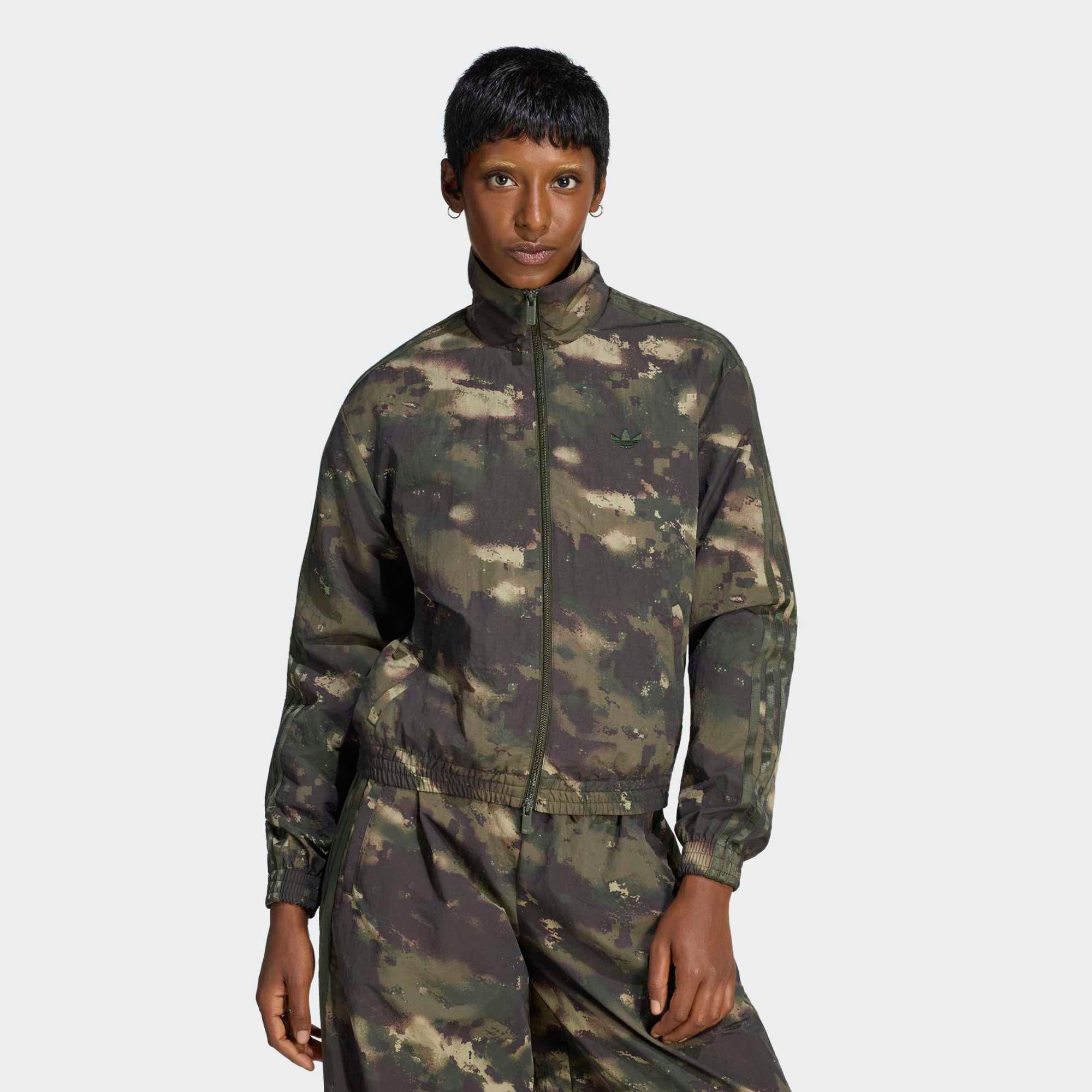 adidas Originals Women's Camouflage Loose Track Top