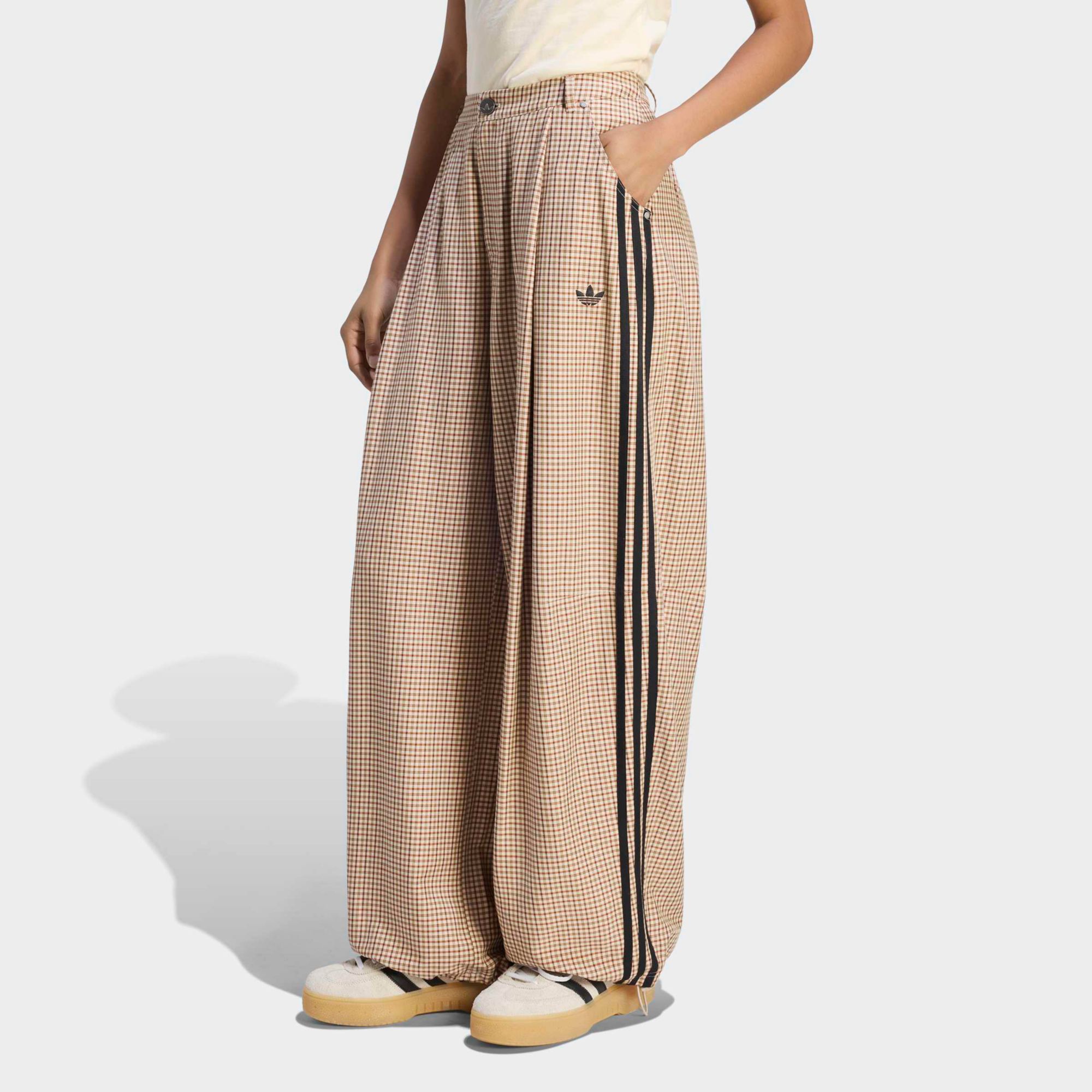adidas Originals Women's Checks Trouser Loose Pants