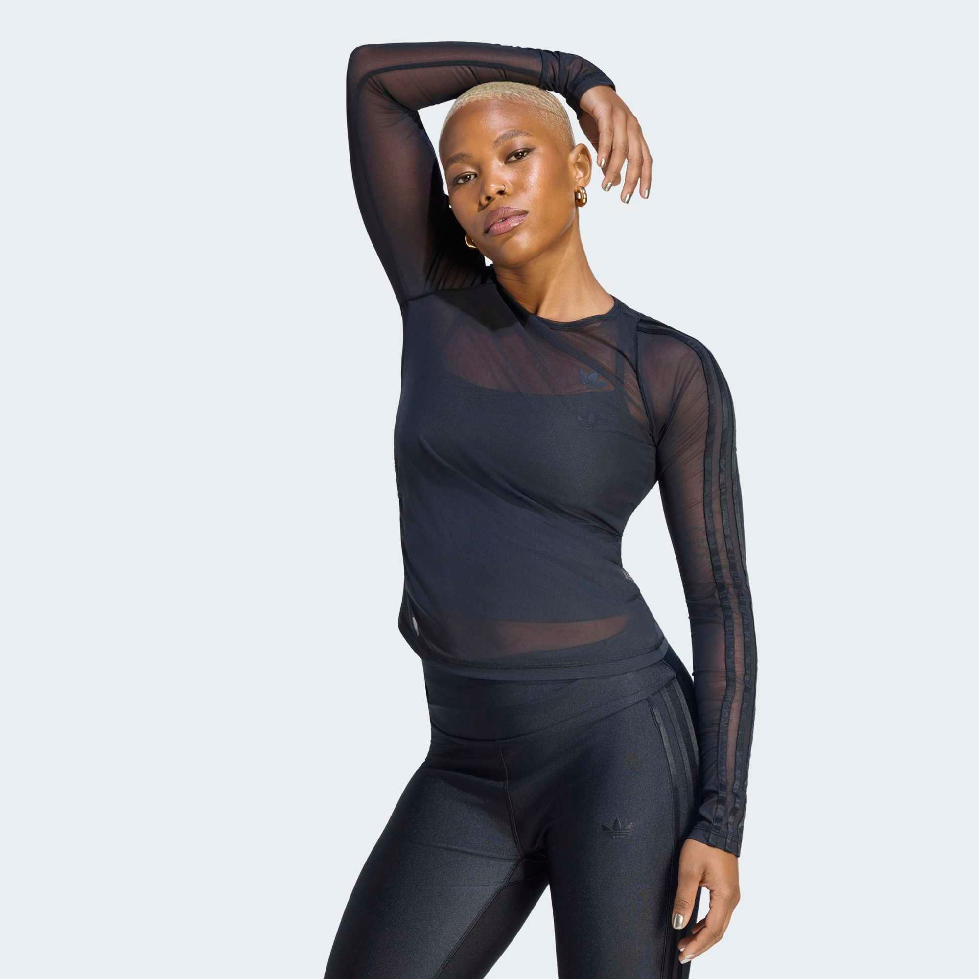 adidas Originals Women's Sport Long Sleeve Mesh Shirt