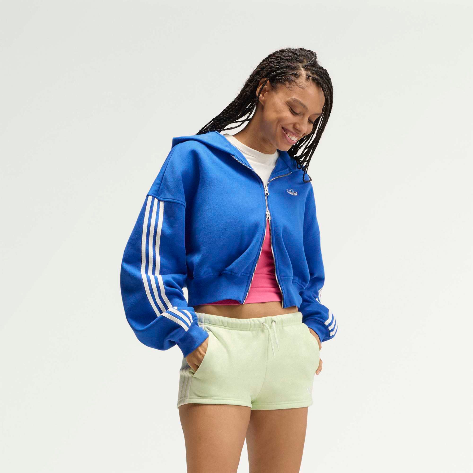adidas Originals Women's adiSignature 3-Stripes Full-Zip Hoodie