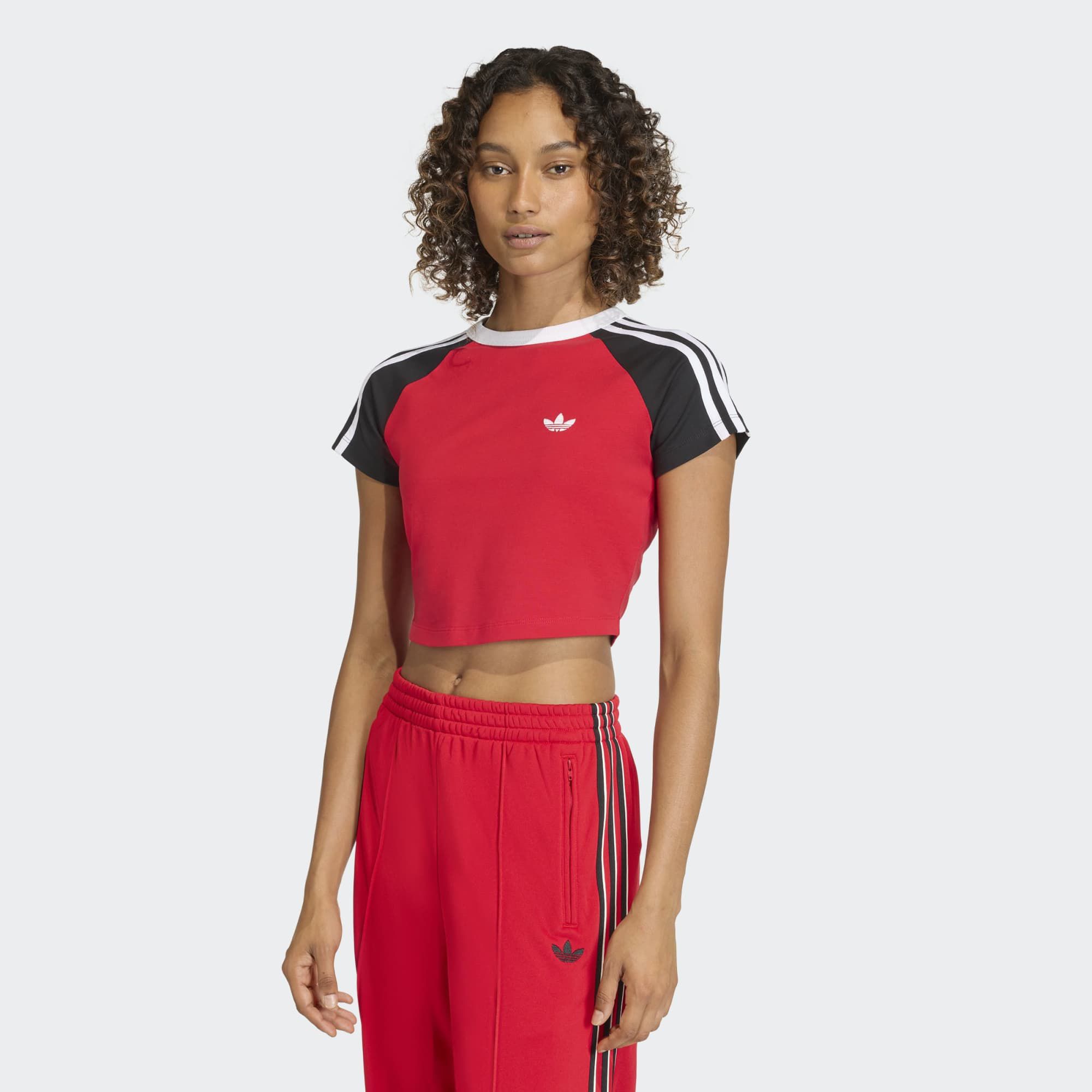 adidas Originals Women's 3-Stripe Baby Tee