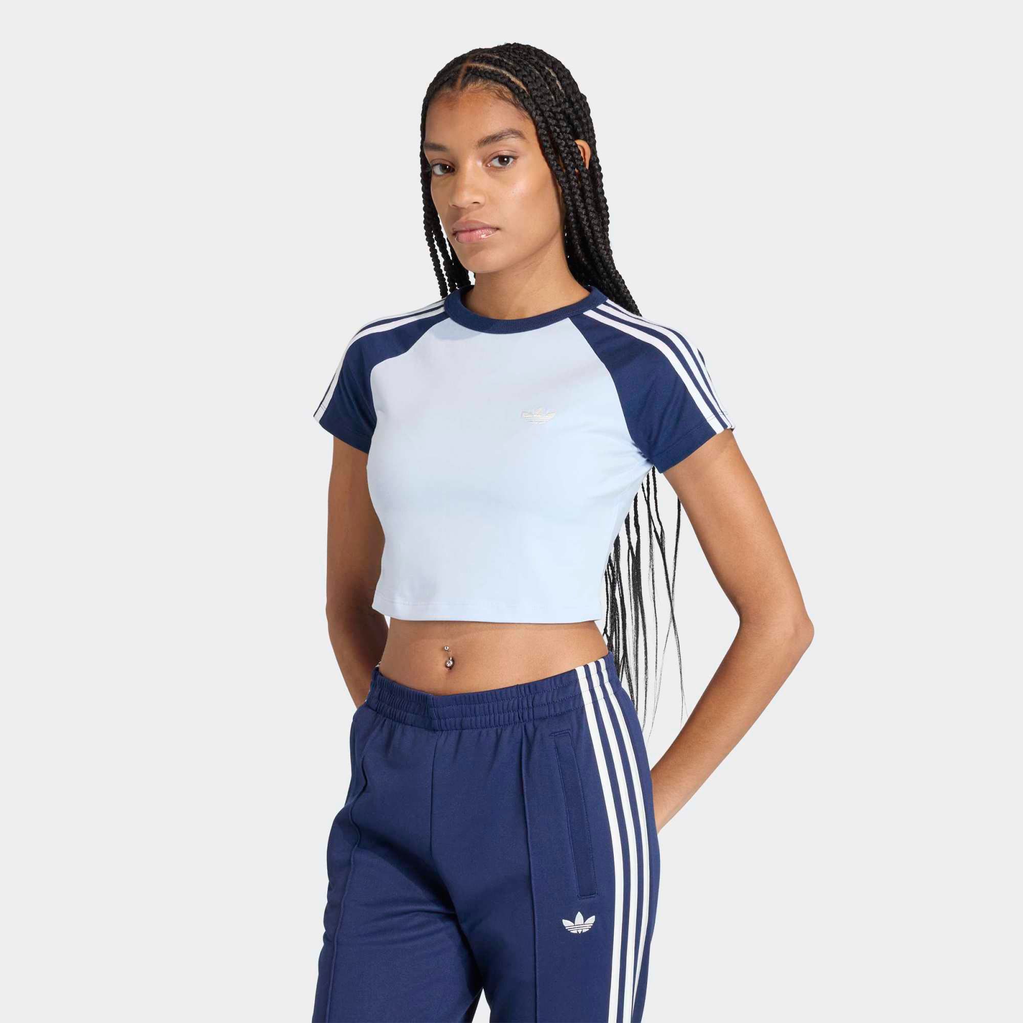 adidas Originals Women's 3-Stripe Baby Tee