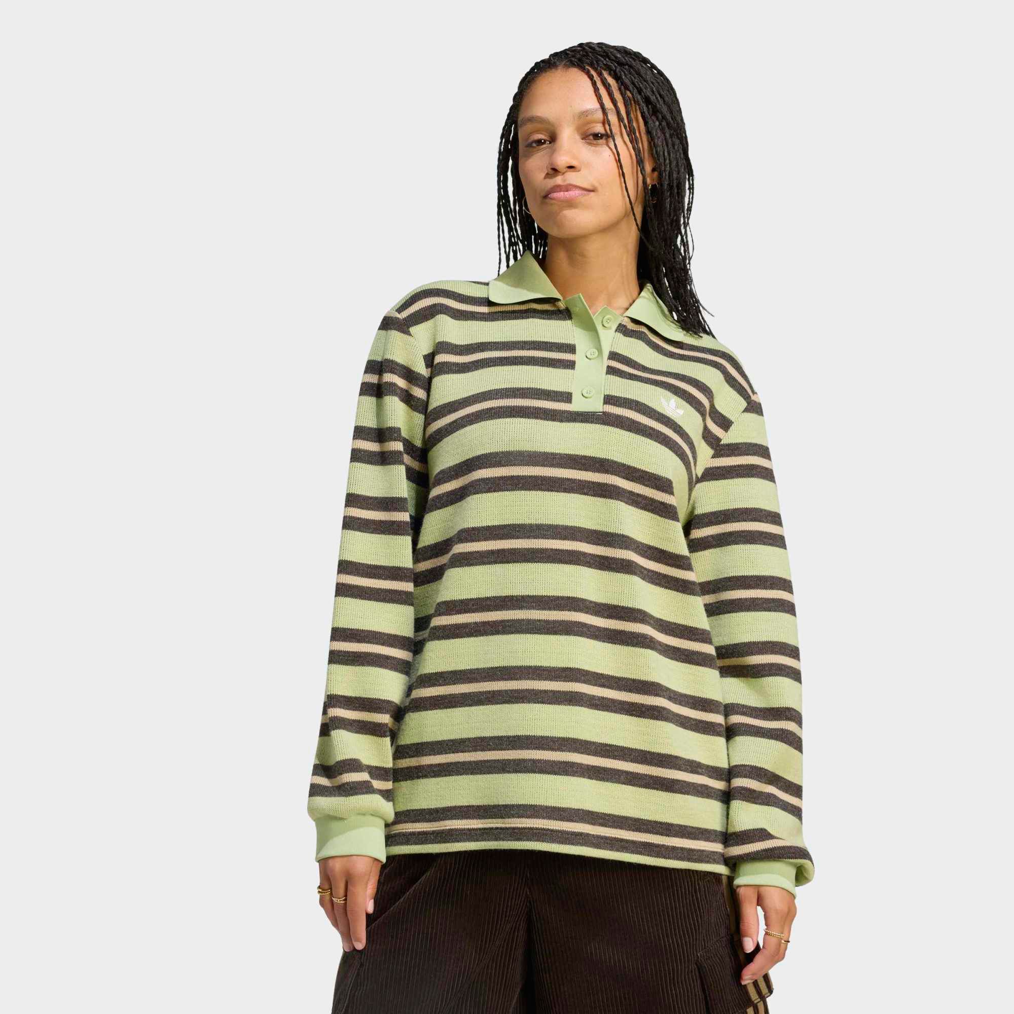 adidas Originals Women's Stripe Knitted Polo