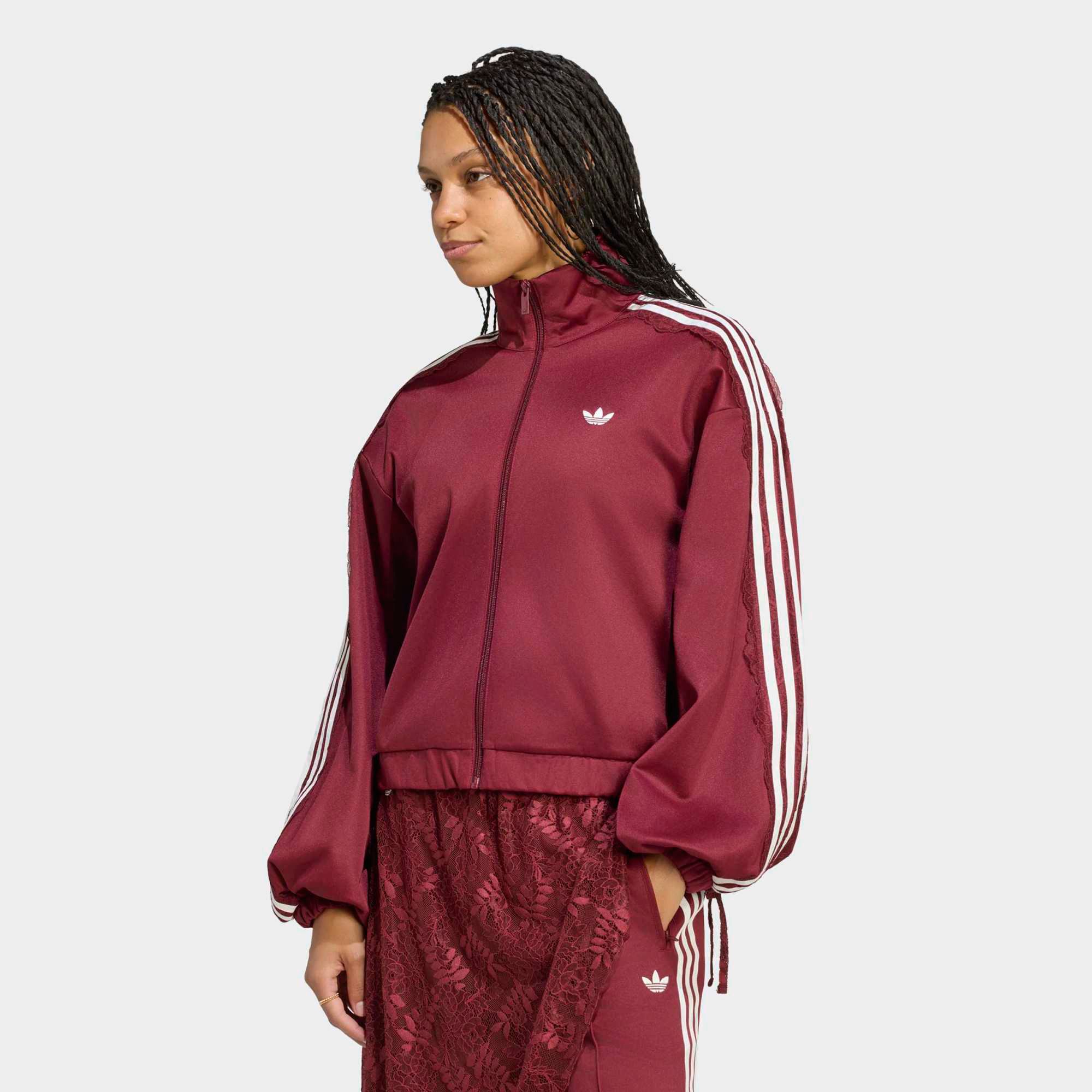 adidas Originals Women's Lace Oversized Archive Track Top