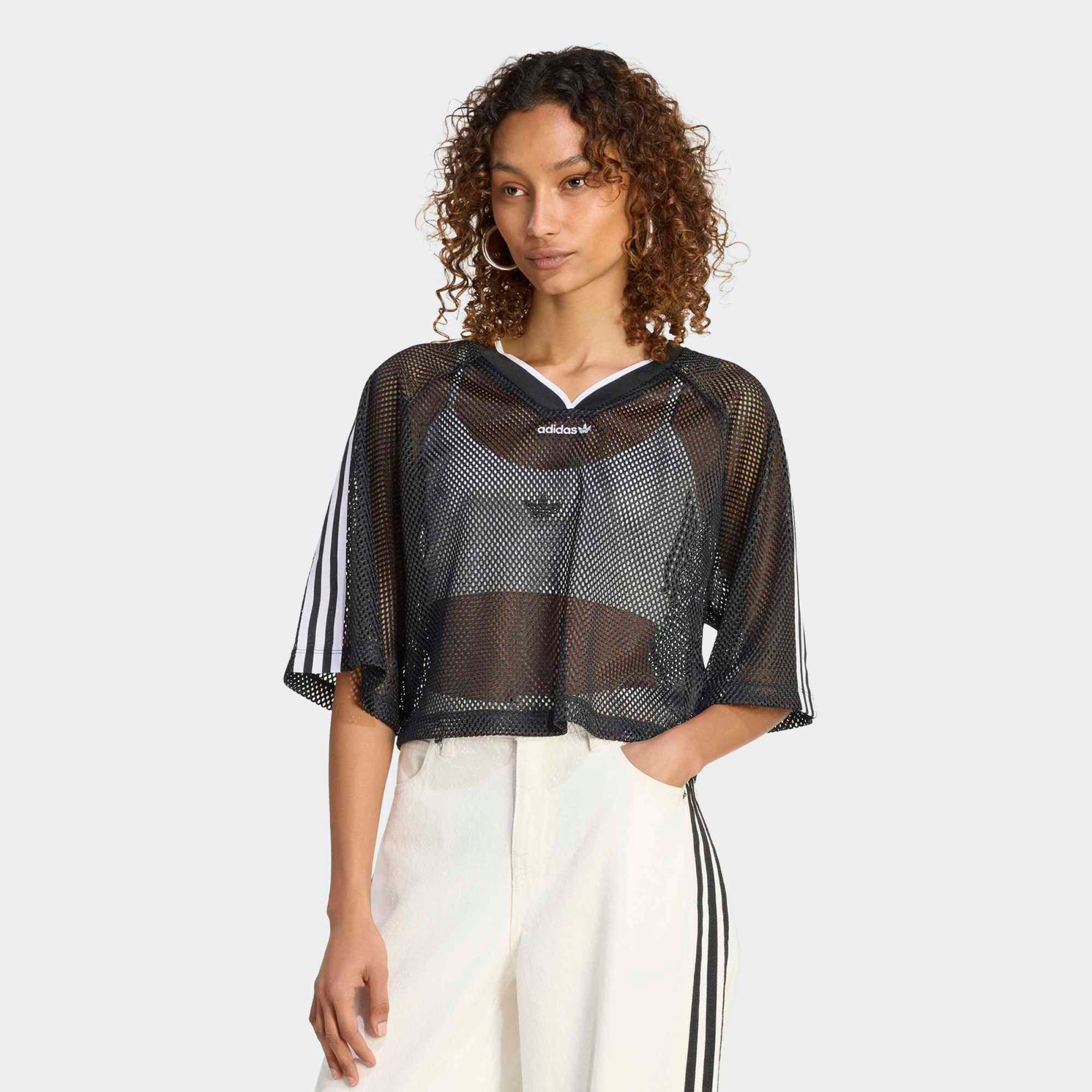 adidas Originals Women's Mesh Short Sleeve Tee