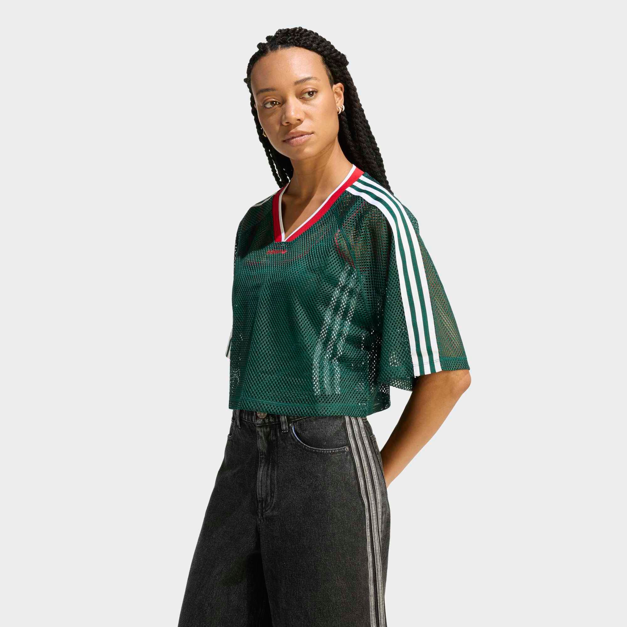 adidas Originals Women's Mesh Short Sleeve Tee