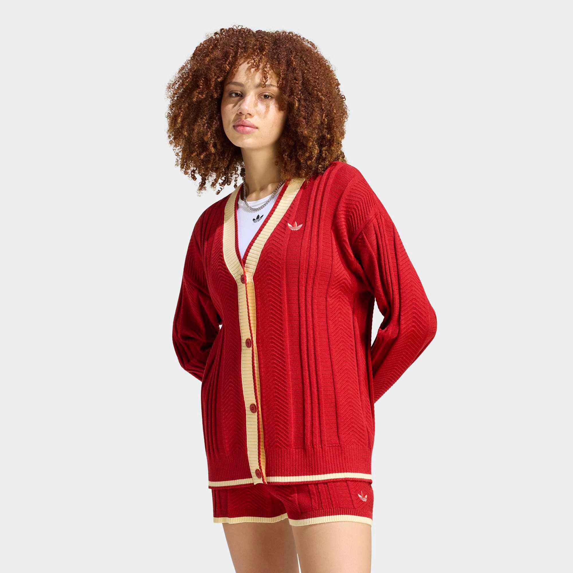 adidas Originals Women's Cable Knit Cardigan