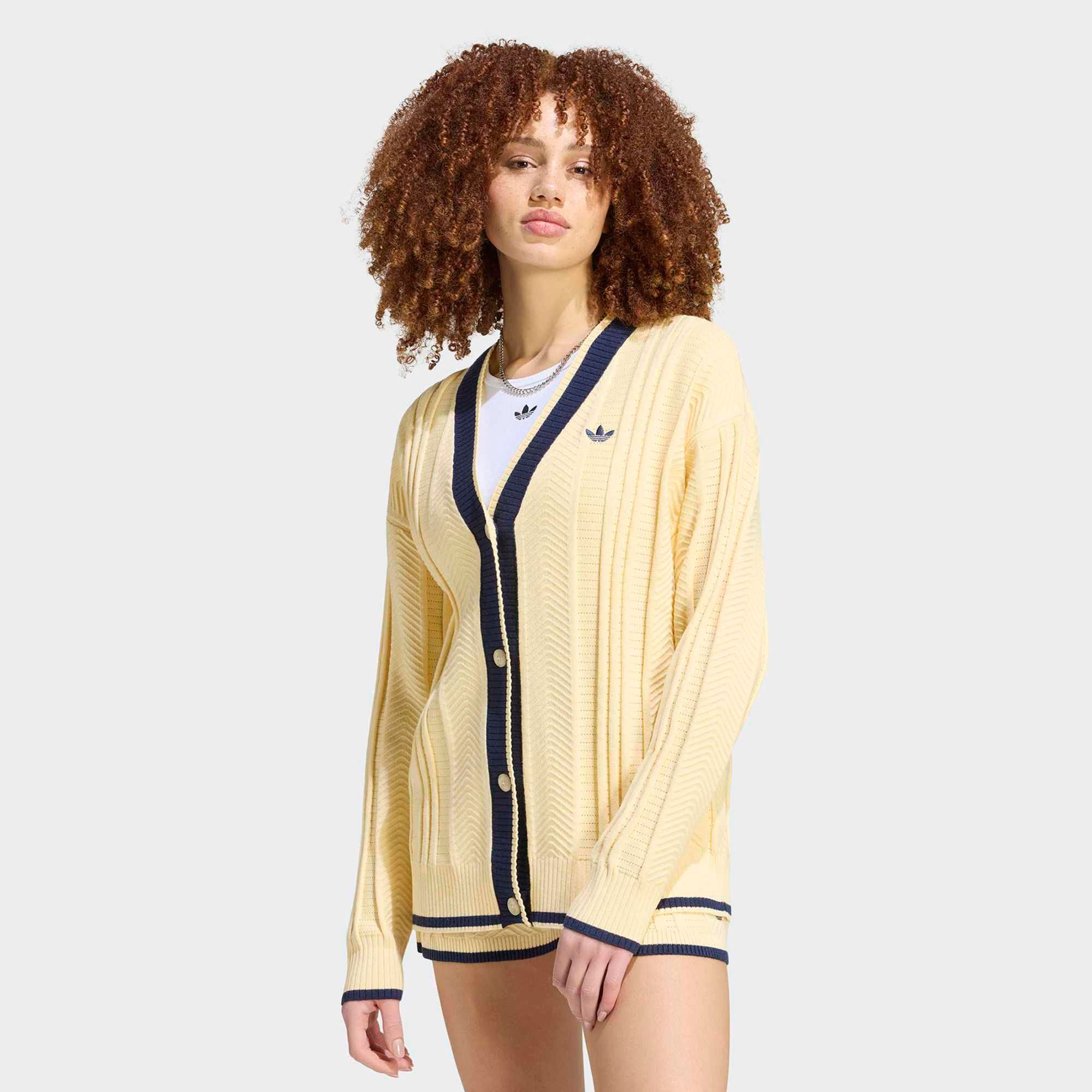 adidas Originals Women's Cable Knit Cardigan