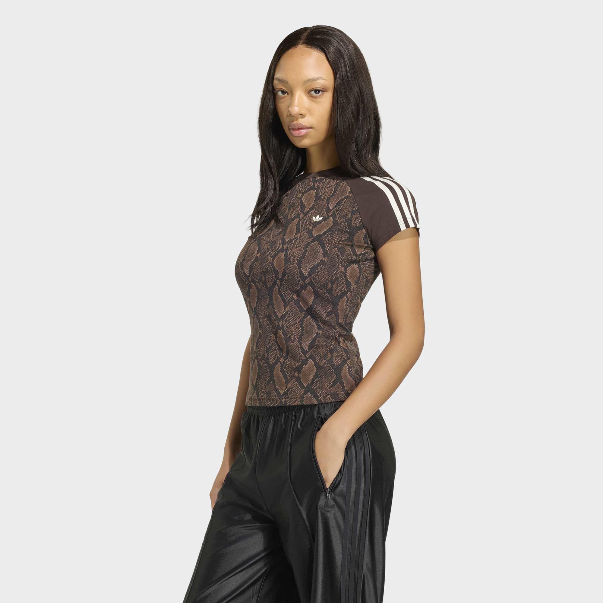 adidas Originals Women's Snake Print Cali Tee
