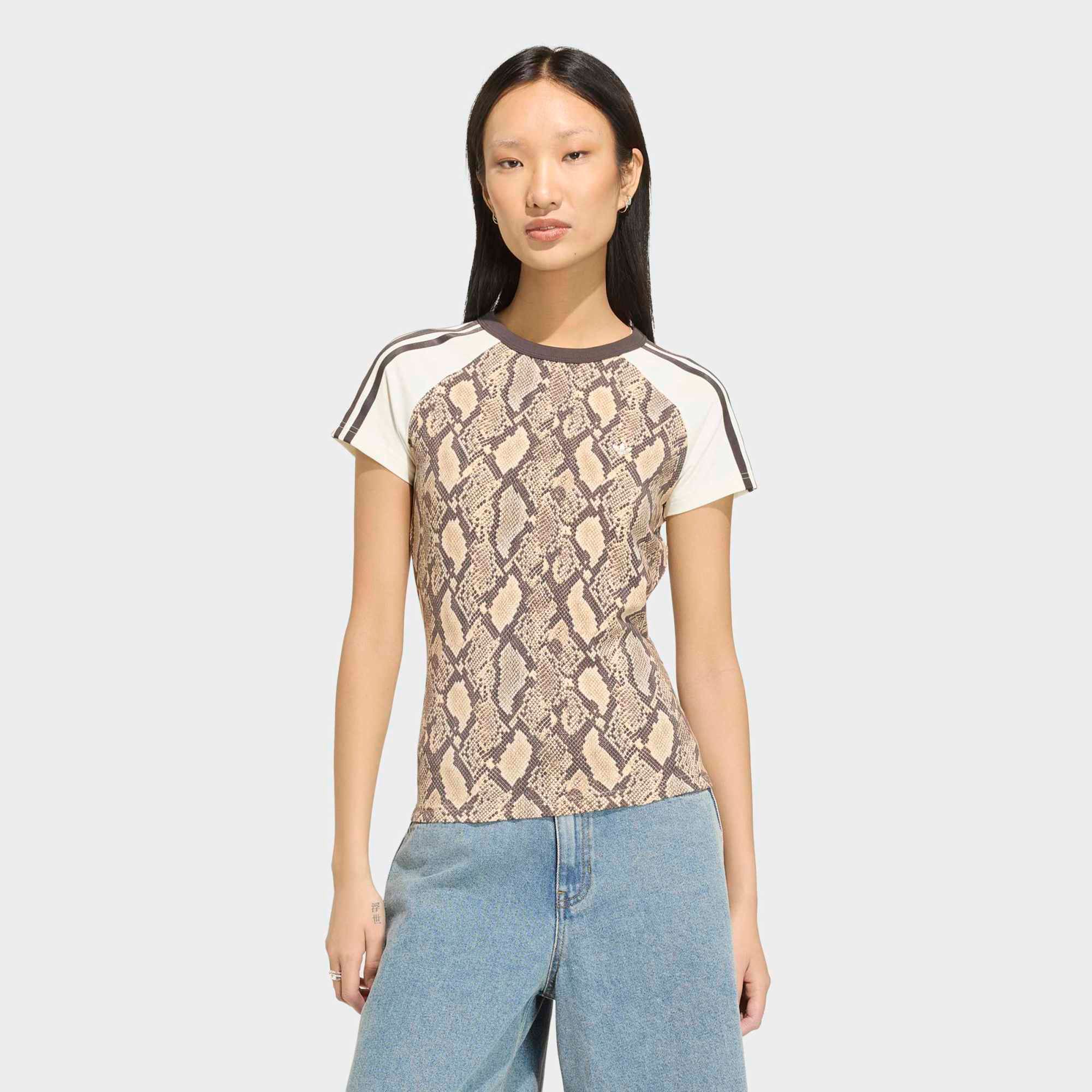 adidas Originals Women's Snake Print Cali Tee