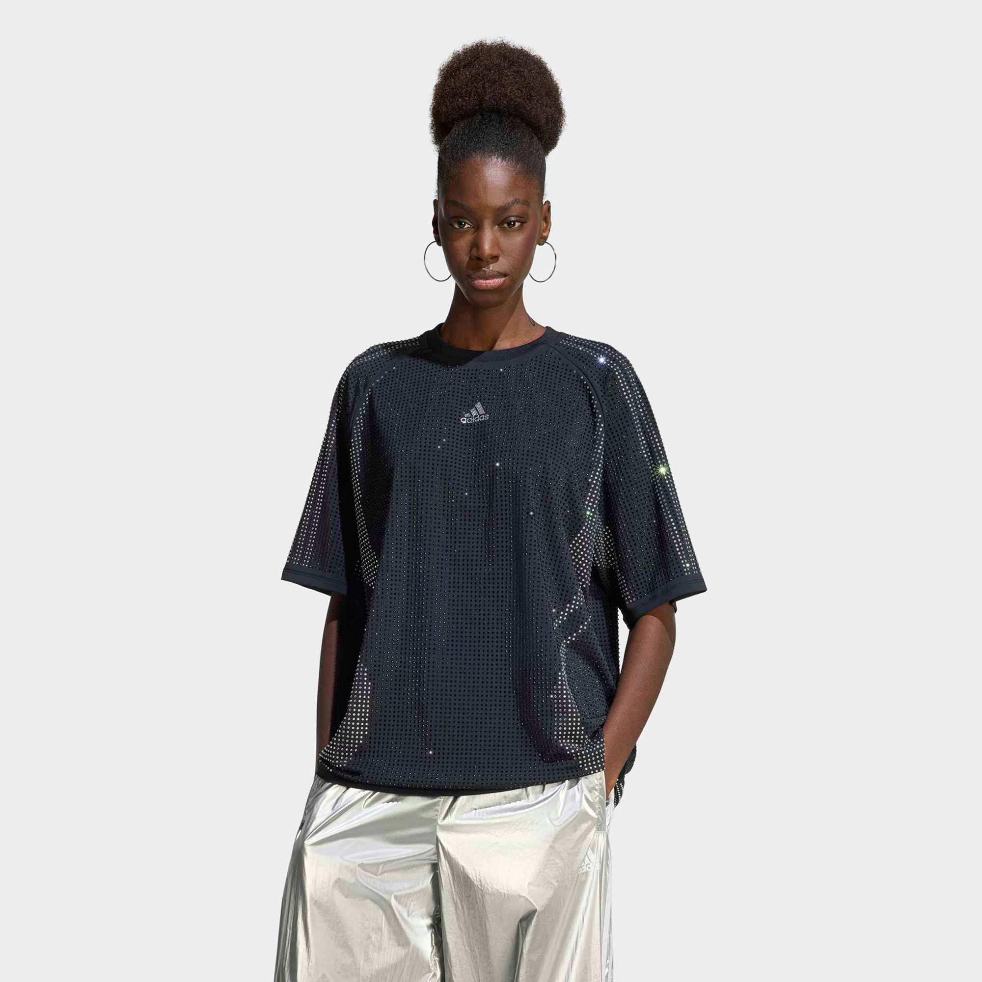 adidas Originals Women's Teamgeist Rhinestone Tee