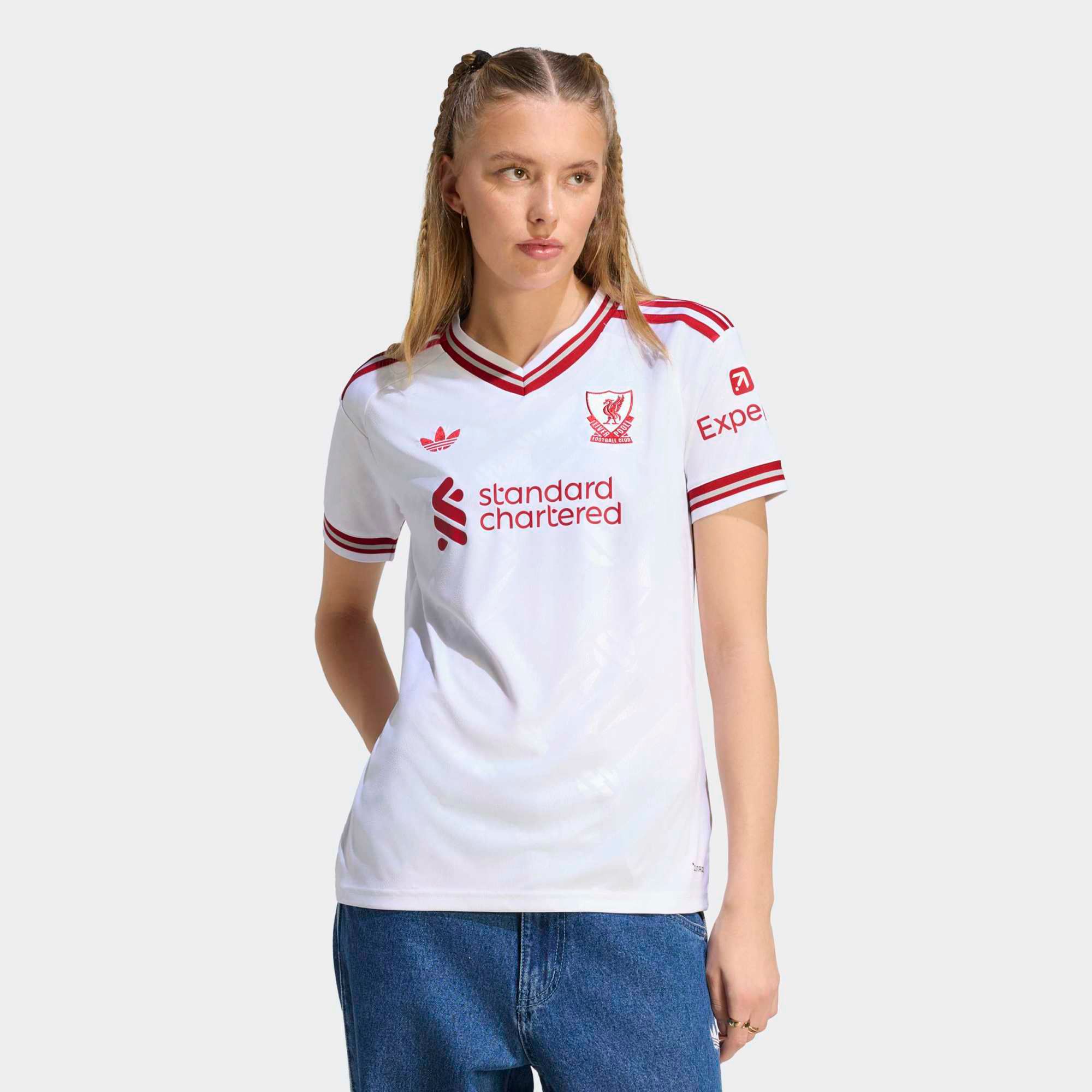adidas Women's Liverpool White 2026 Away Replica Jersey